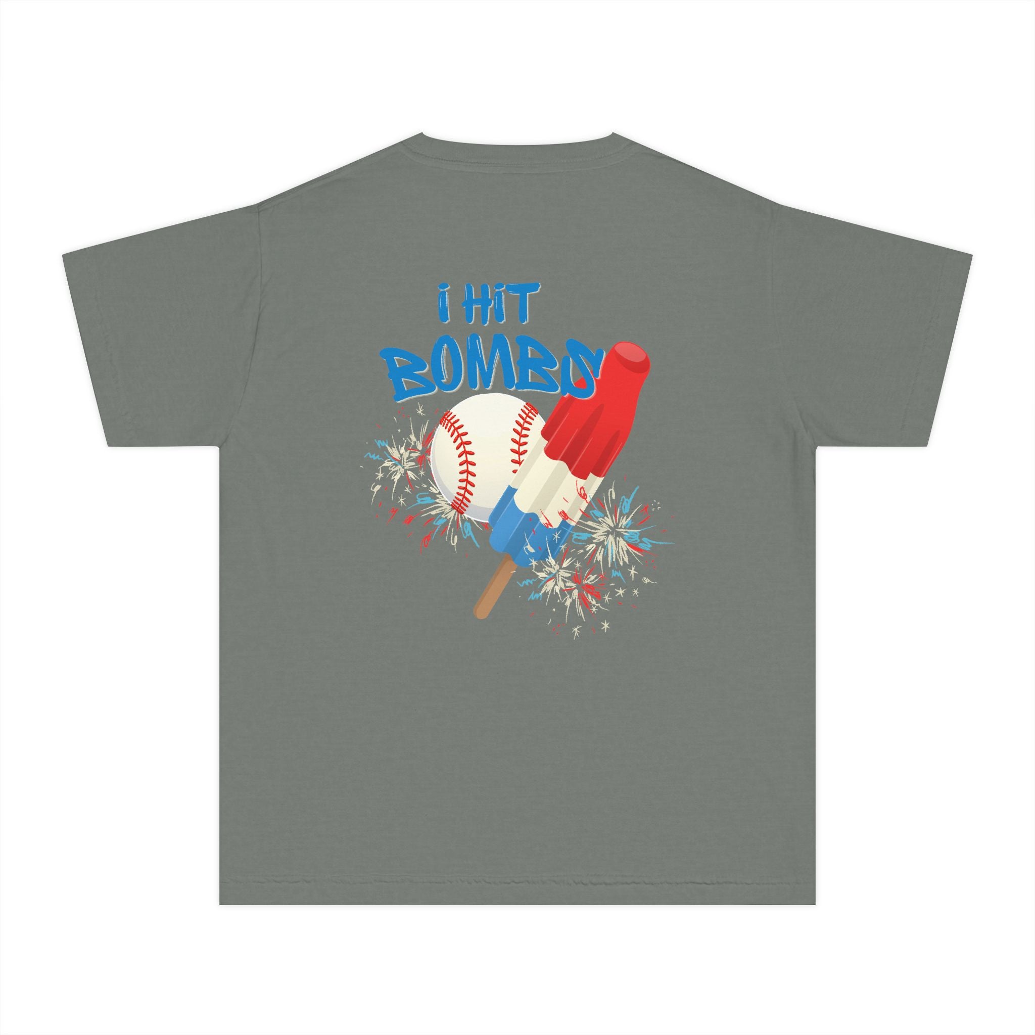 Youth "I Hit Bombs" Popsicle Baseball Tee
