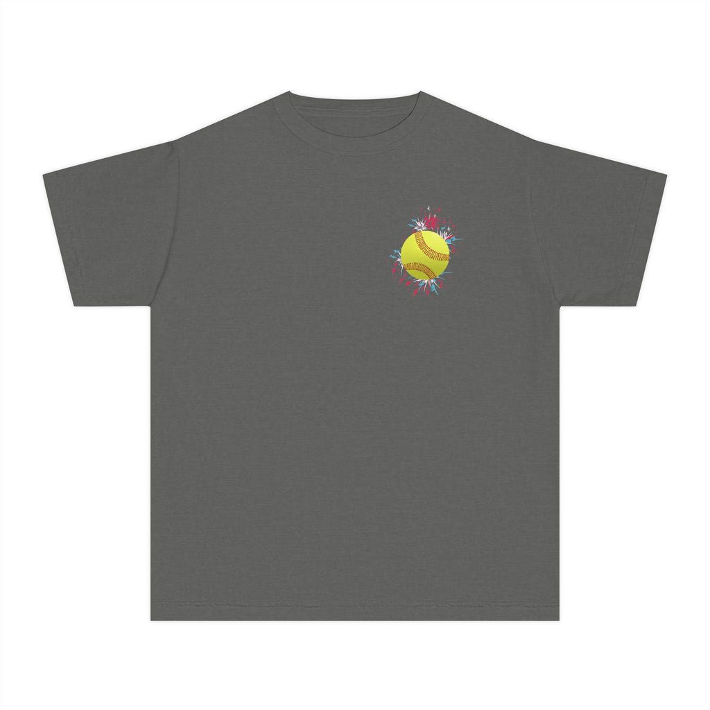 Youth "I Hit Bombs" Popsicle Softball Tee