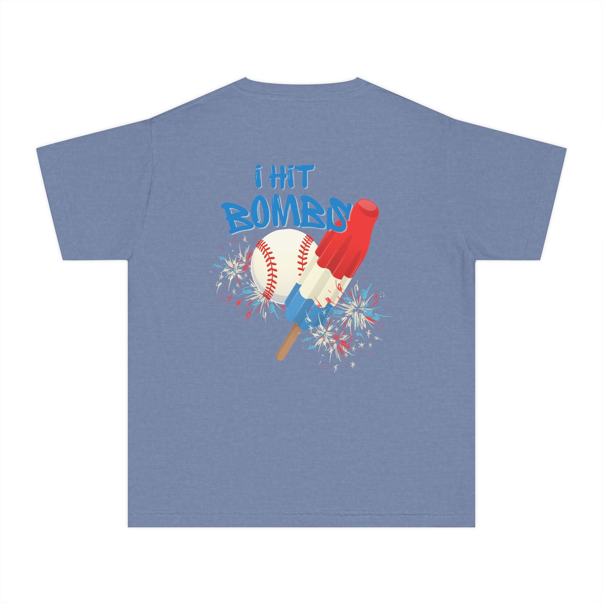 Youth "I Hit Bombs" Popsicle Baseball Tee