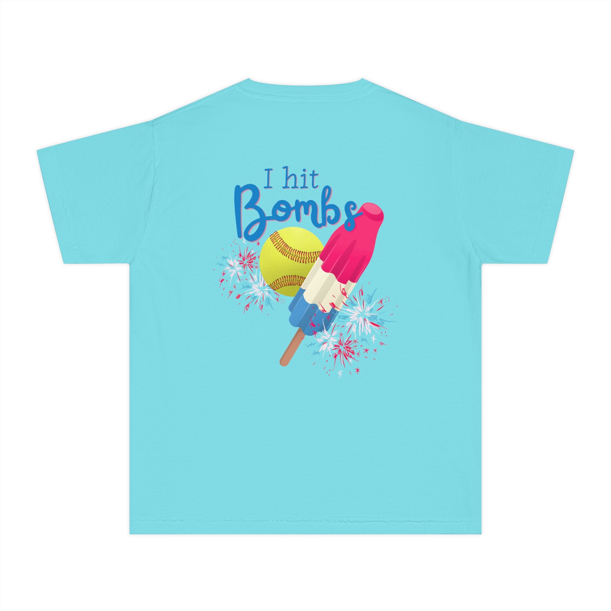 Youth "I Hit Bombs" Popsicle Softball Tee