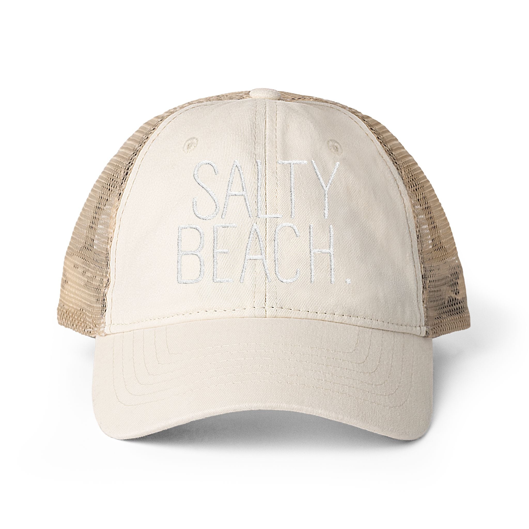 Salty Beach Washed Mesh-Back Cap
