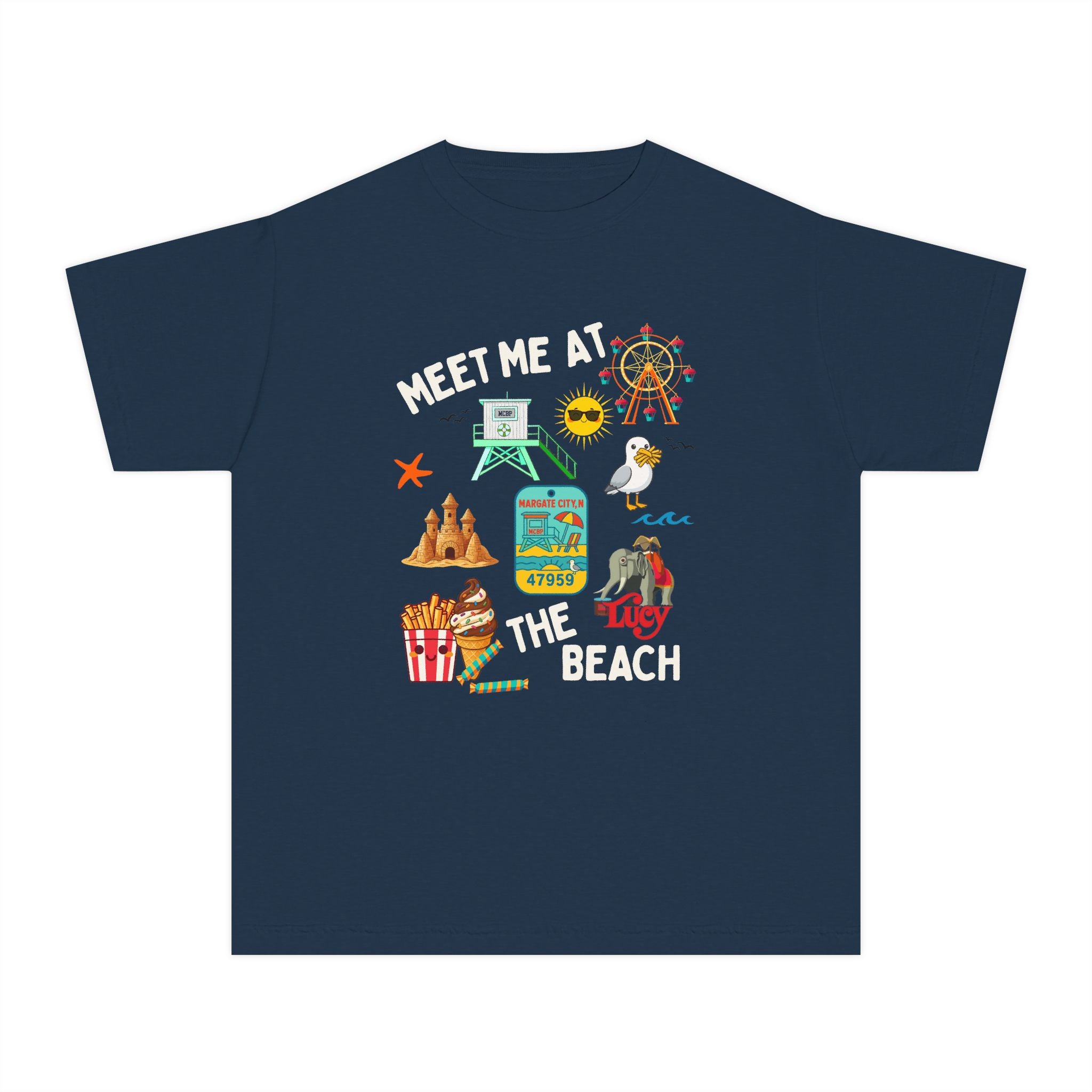 Youth "Meet Me at the Beach" Margate City, NJ Tee