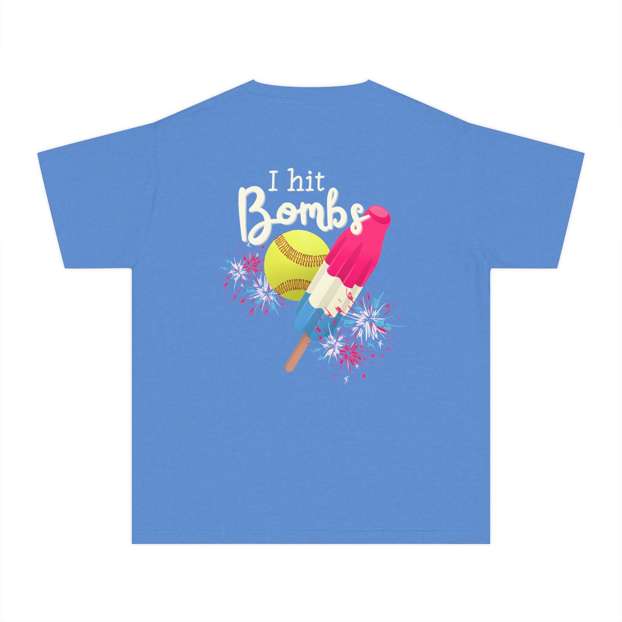 Youth "I Hit Bombs" Popsicle Softball Tee