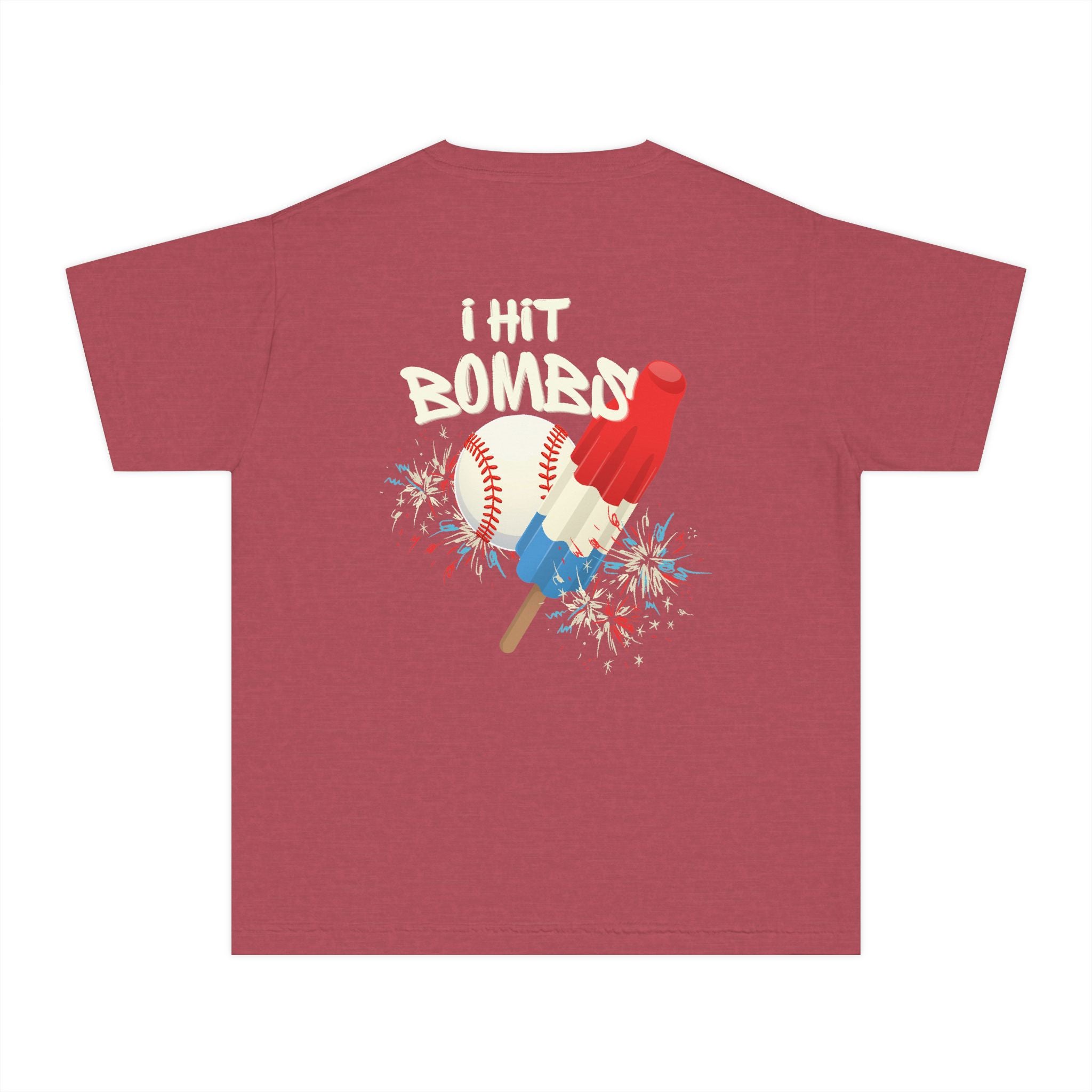 Youth "I Hit Bombs" Popsicle Baseball Tee
