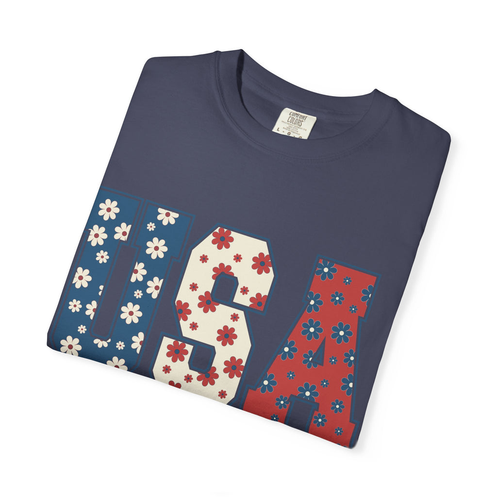 USA Floral Tee