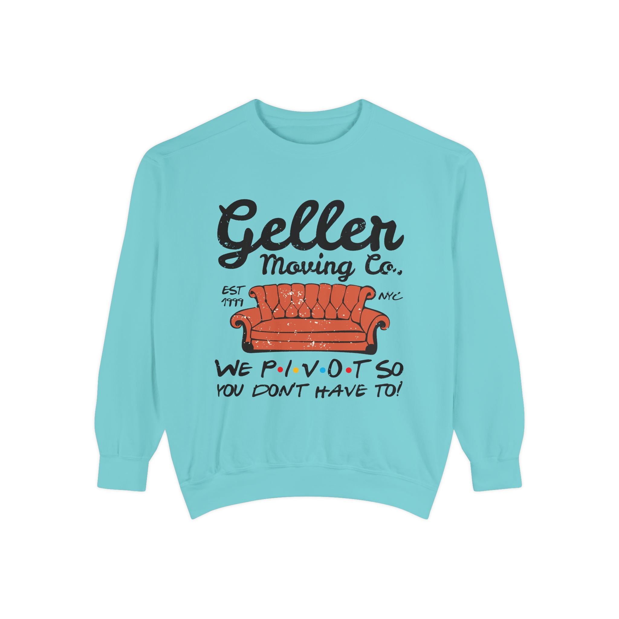 Friends Inspired Geller Moving Co. Pivot Crewneck Sweatshirt