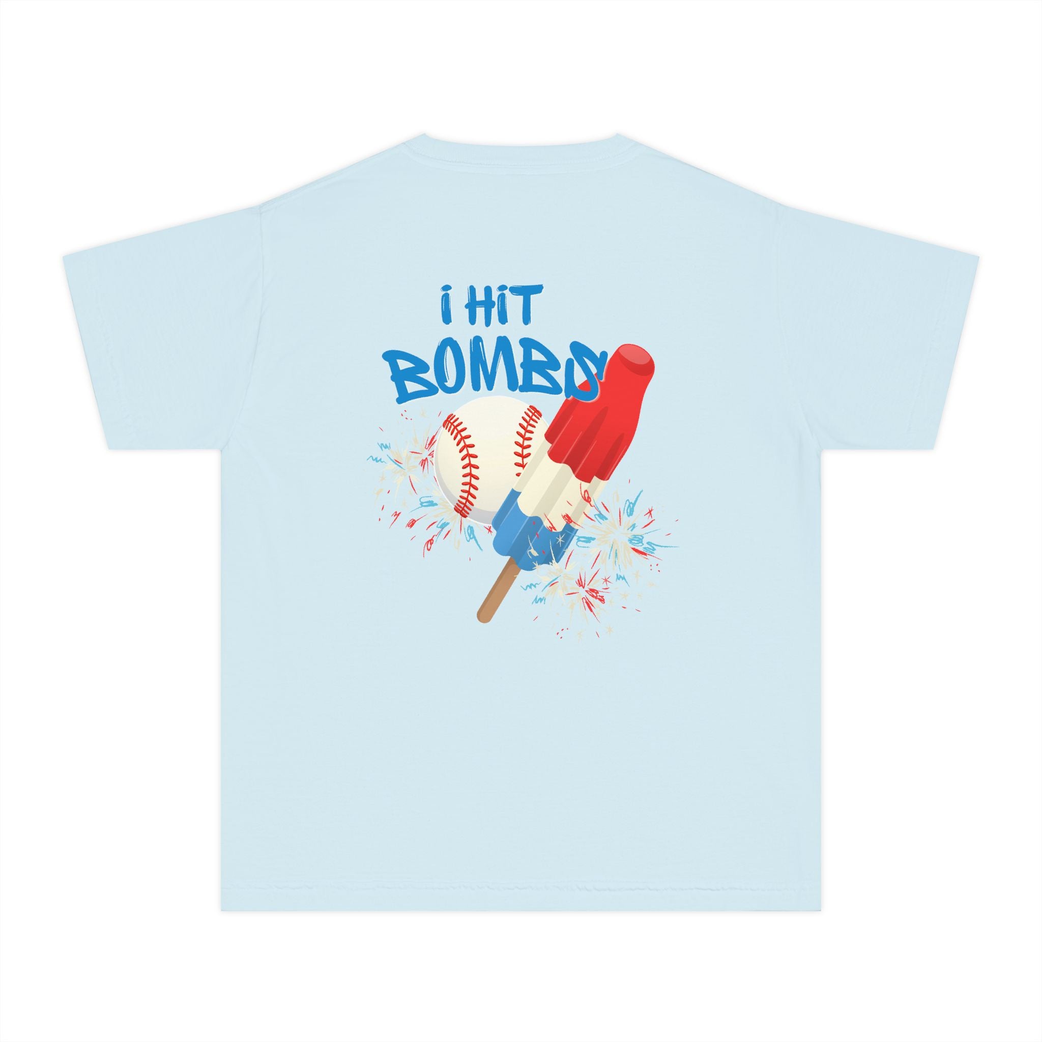 Youth "I Hit Bombs" Popsicle Baseball Tee