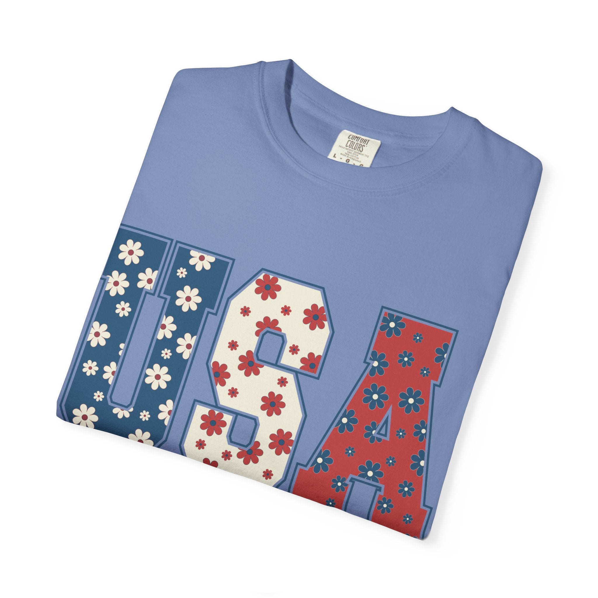 USA Floral Tee