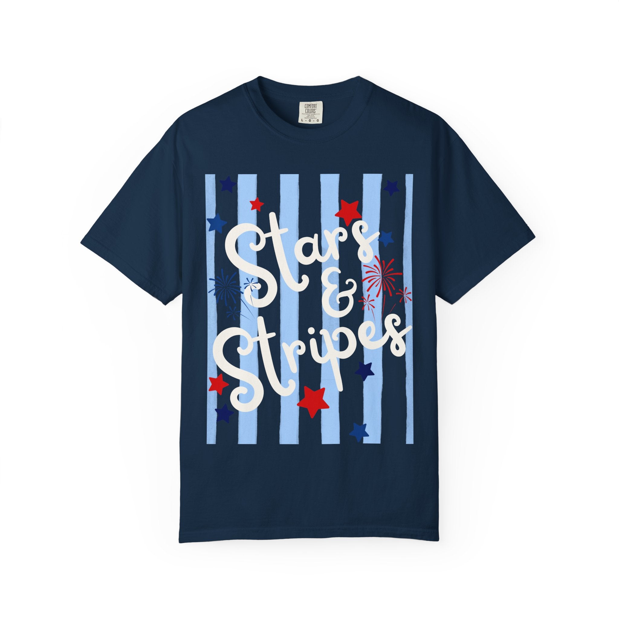 Stars & Stripes T-Shirt — Patriotic Fourth of July Tee
