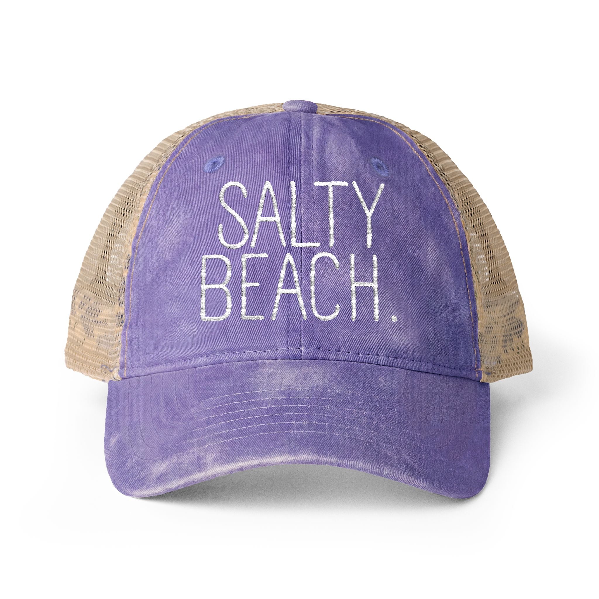 Salty Beach Washed Mesh-Back Cap