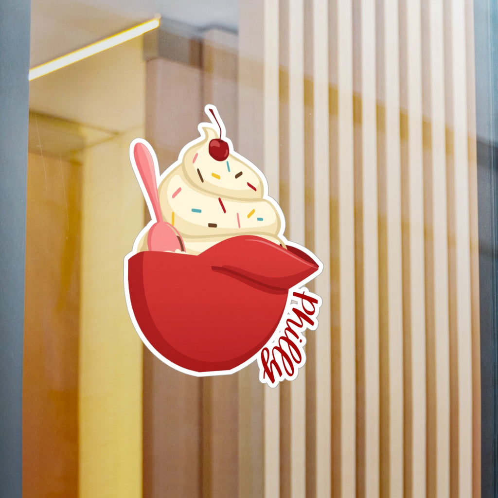 Philly Ice Cream Baseball Helmet- Kiss-Cut Vinyl Decal Sticker