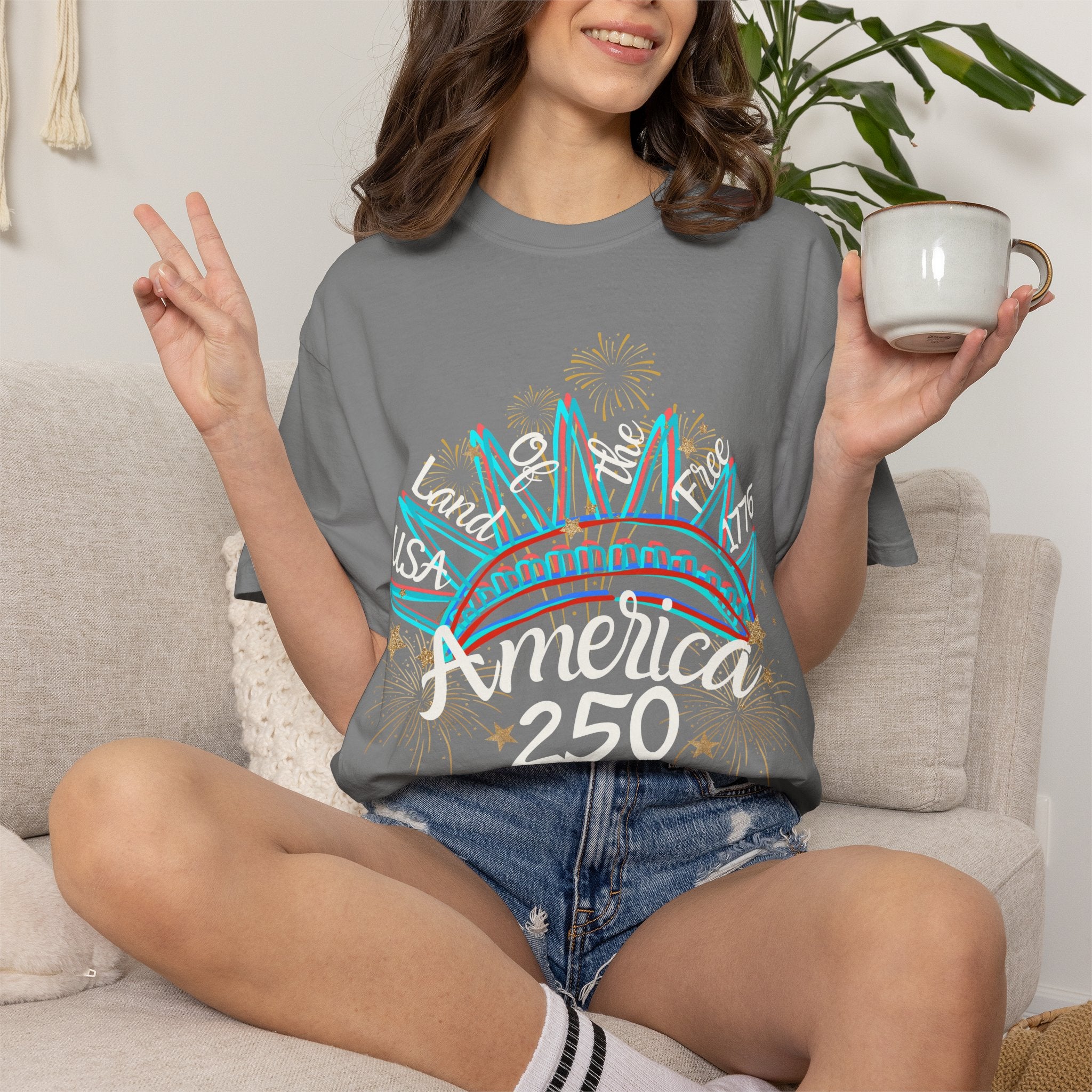 Lady Liberty America 250 Tee