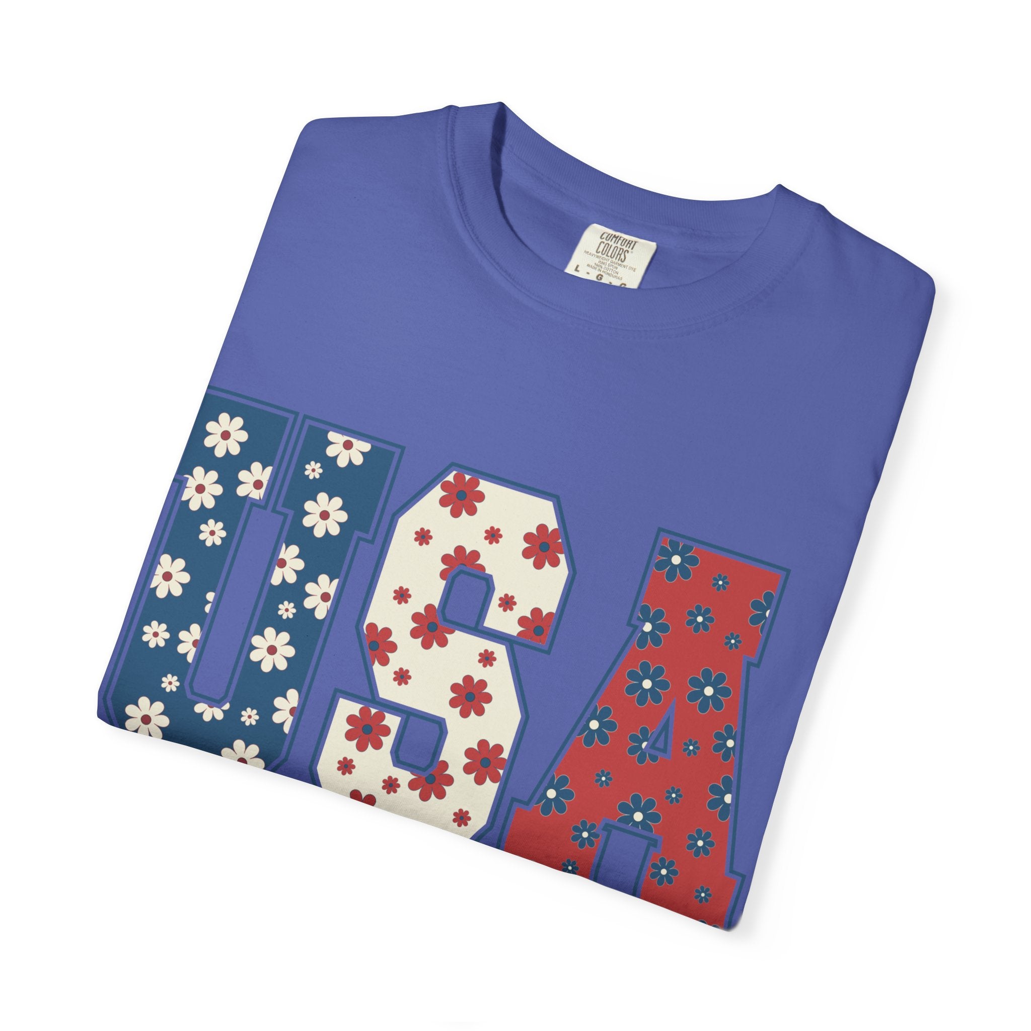 USA Floral Tee