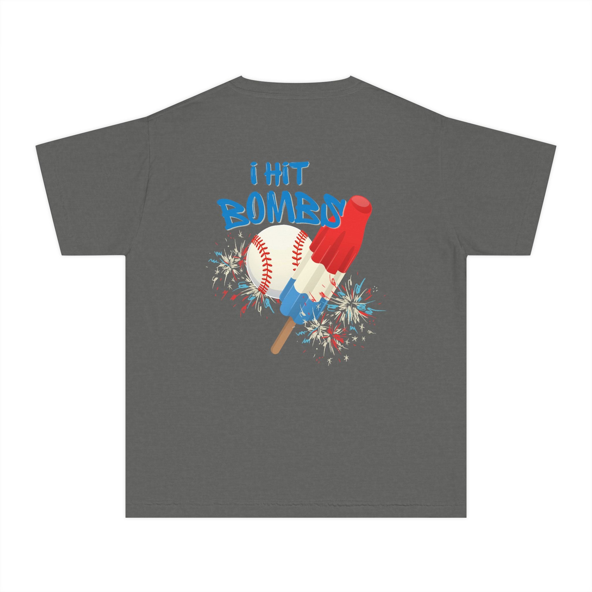Youth "I Hit Bombs" Popsicle Baseball Tee