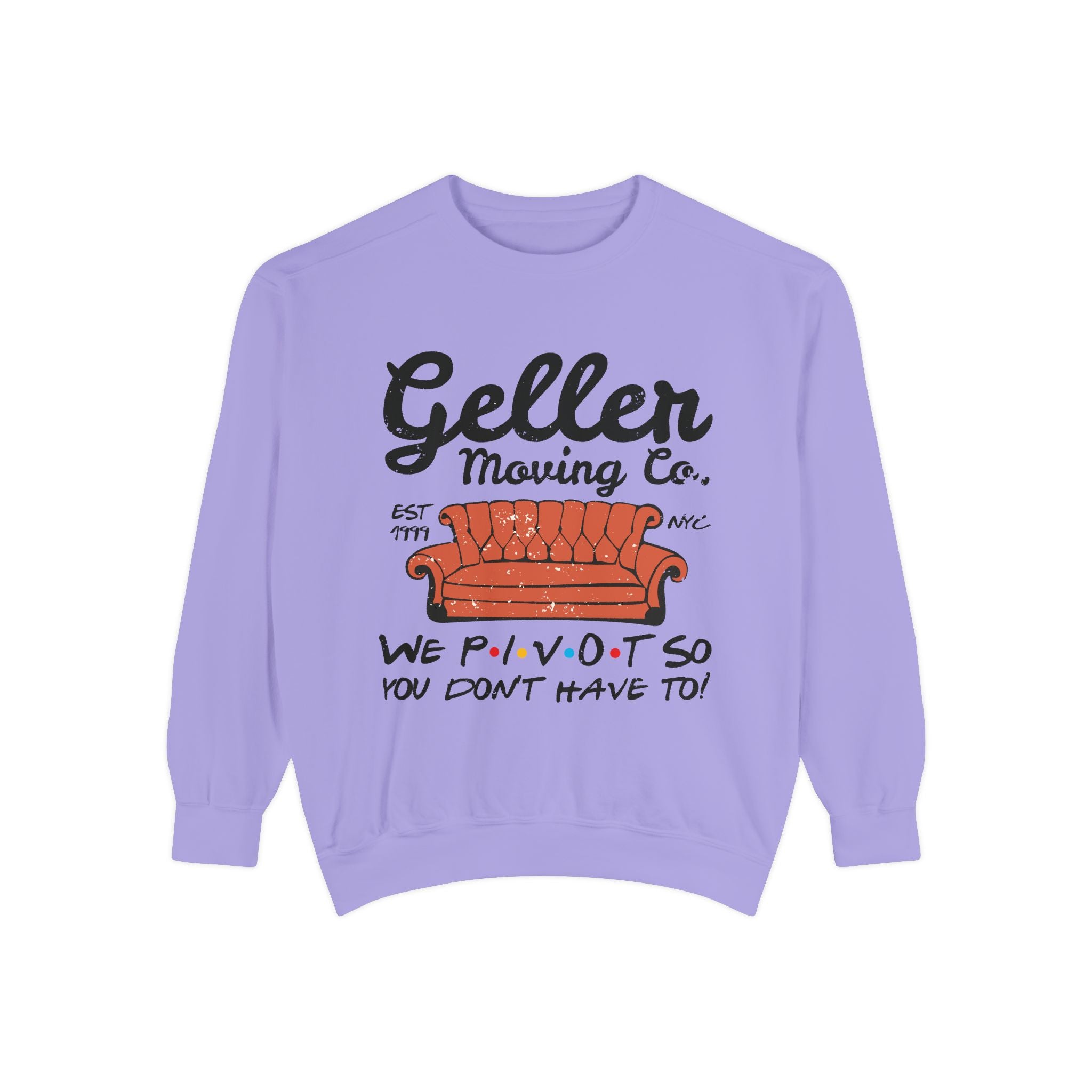 Friends Inspired Geller Moving Co. Pivot Crewneck Sweatshirt