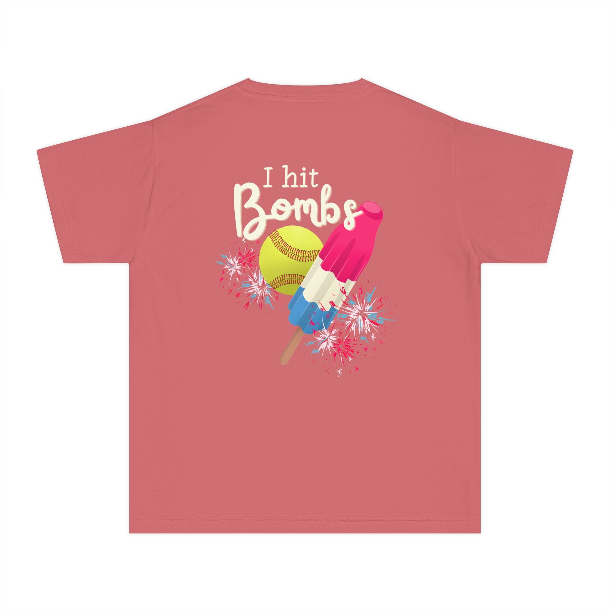Youth "I Hit Bombs" Popsicle Softball Tee