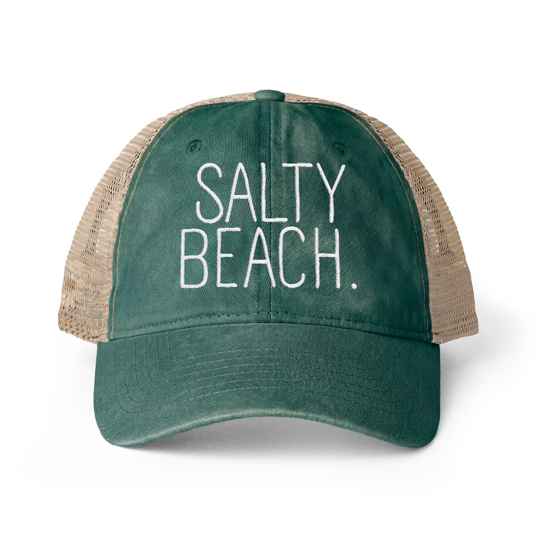 Salty Beach Washed Mesh-Back Cap
