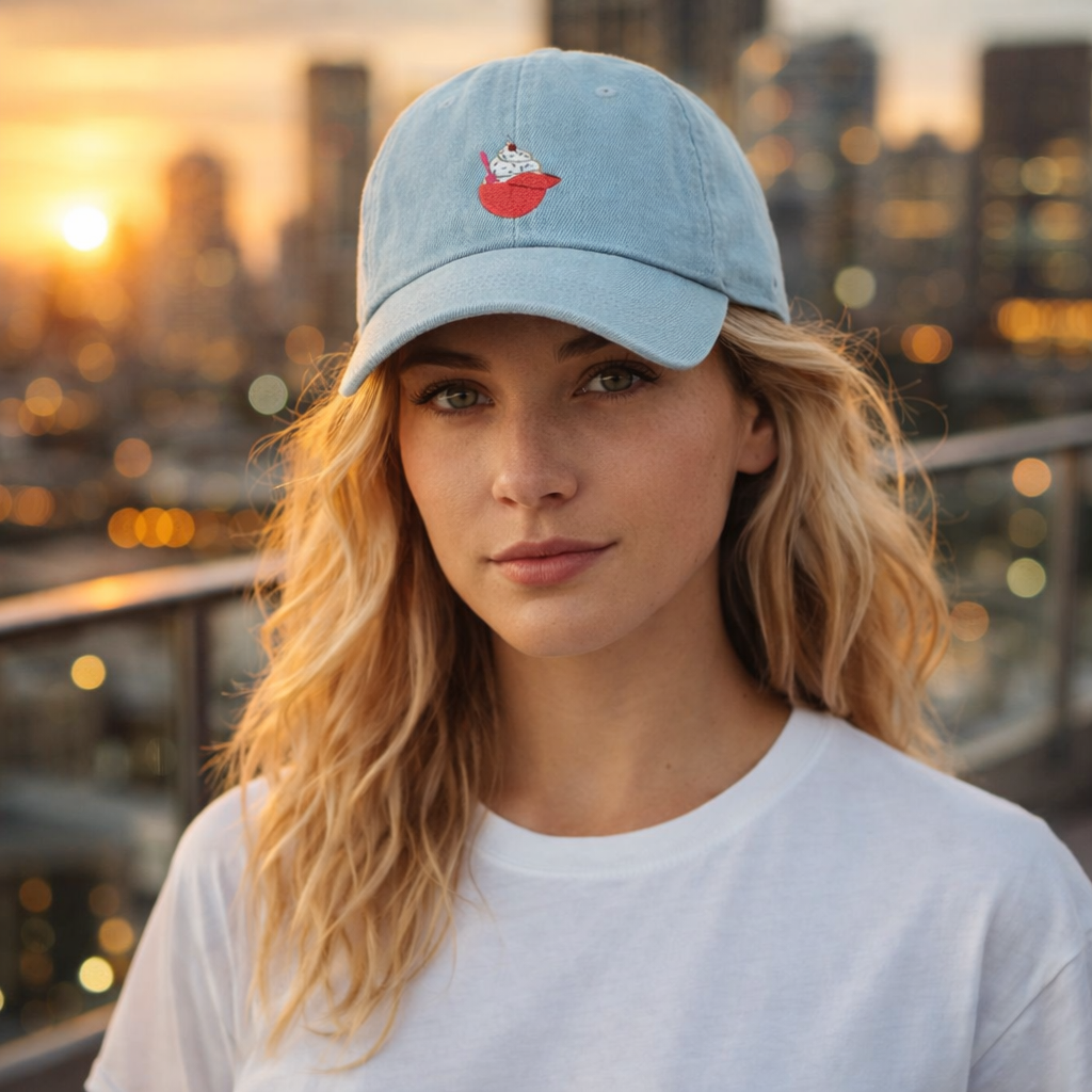 Philly Baseball Ice Cream Embroidered Denim Hat