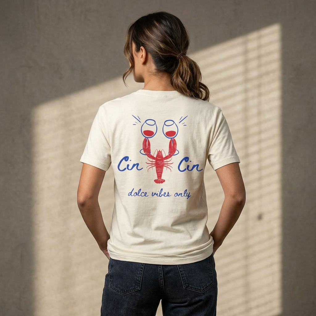 Dolce Vibes 'Cin Cin' Lobster Tee