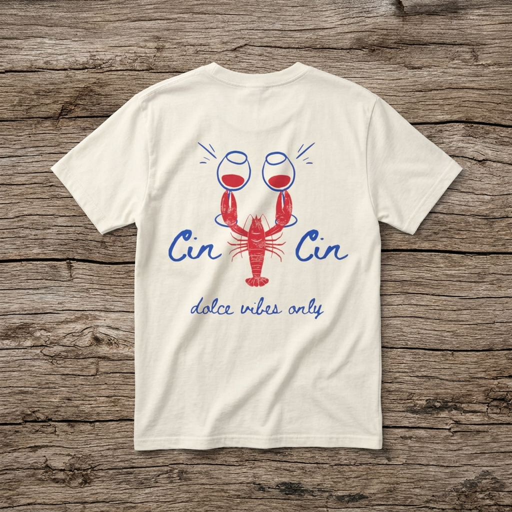Dolce Vibes 'Cin Cin' Lobster Tee