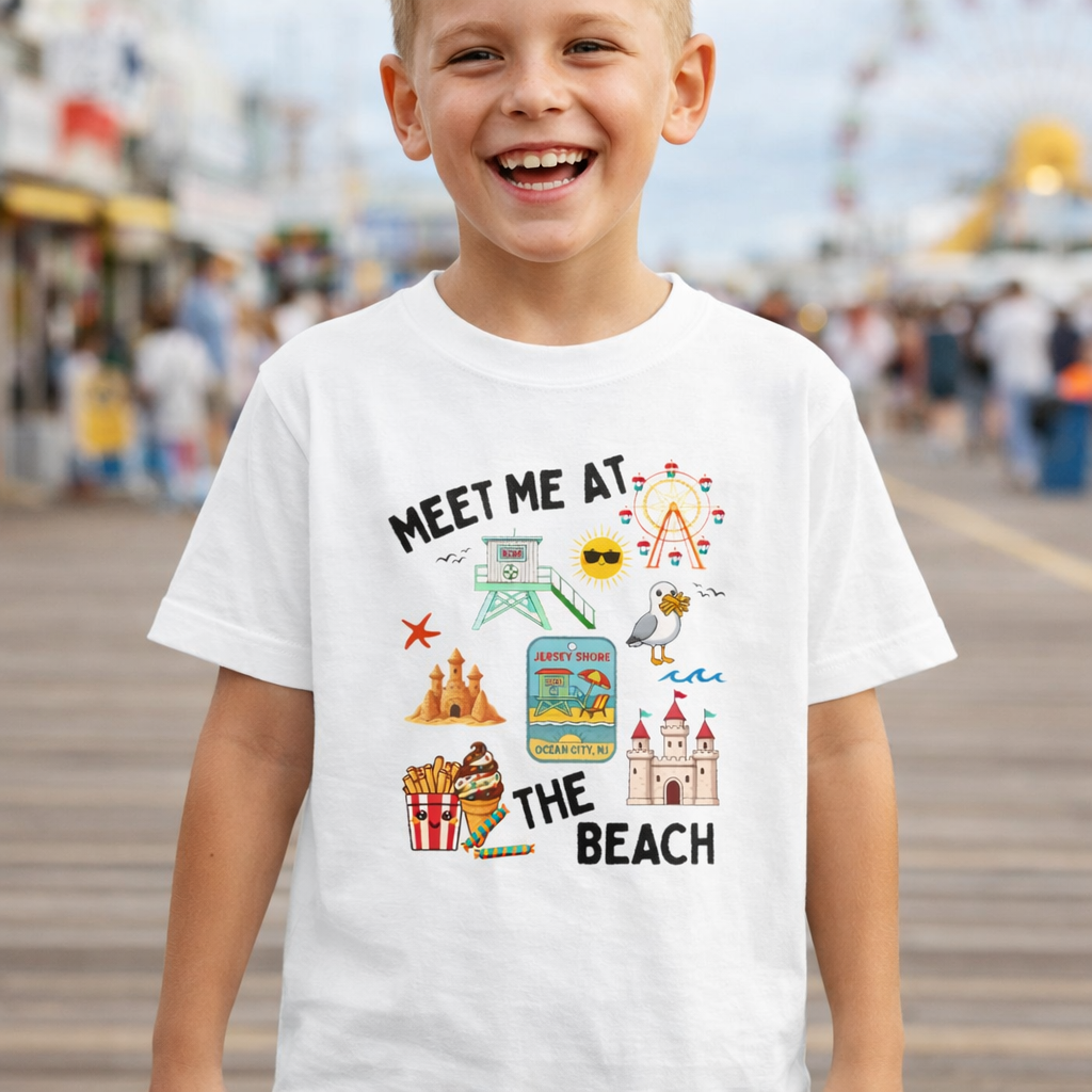 Youth "Meet Me At The Beach" Ocean City, NJ Tee
