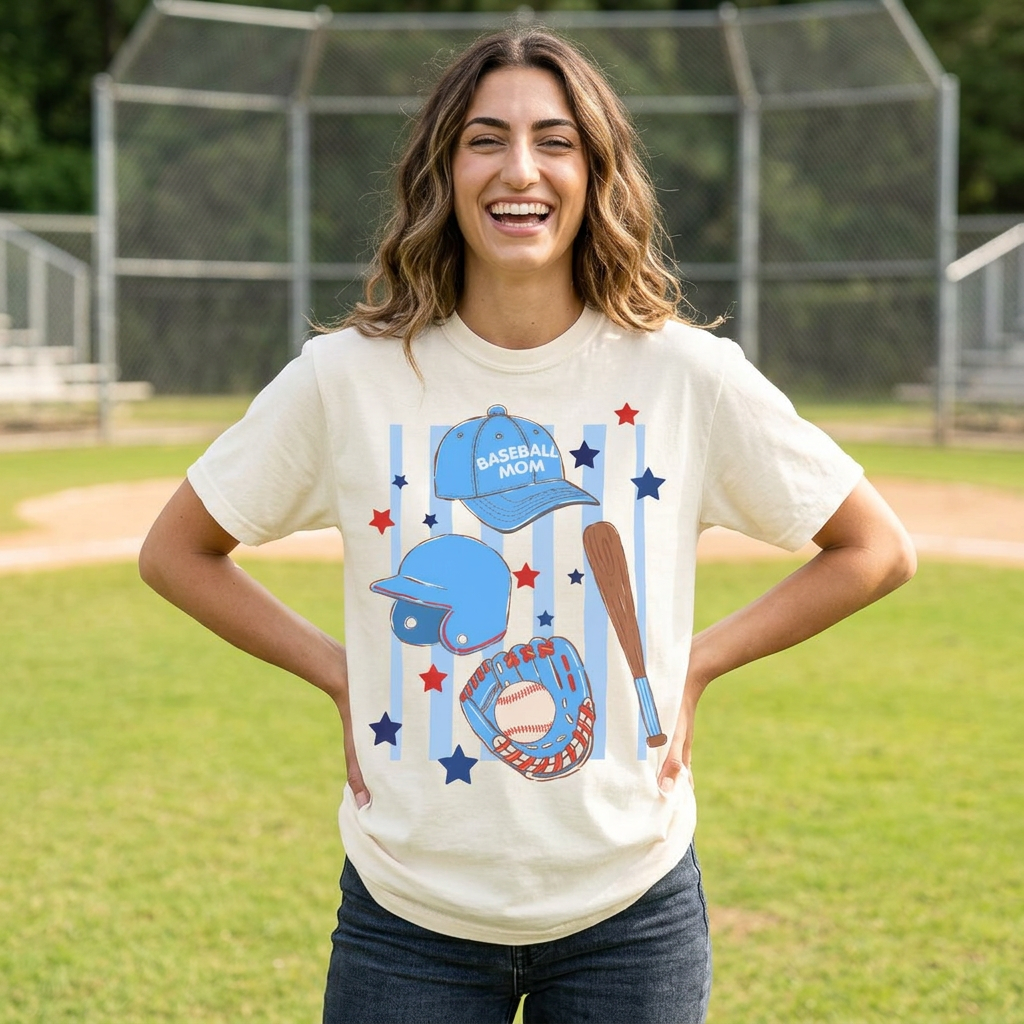 Baseball Mom Icon Tee
