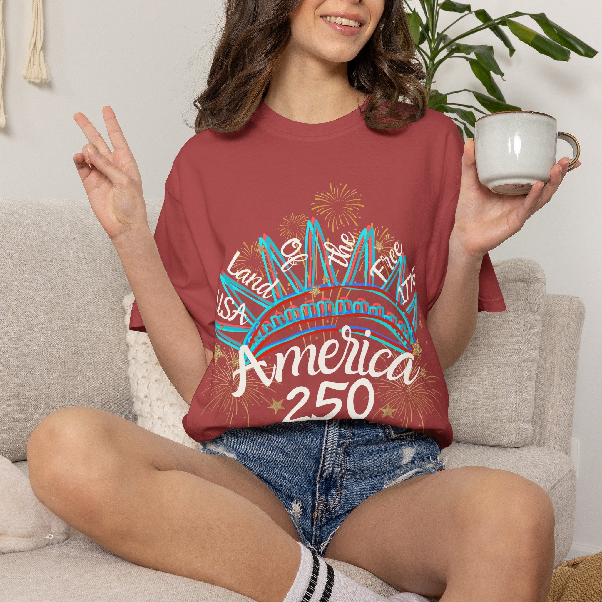 Lady Liberty America 250 Tee