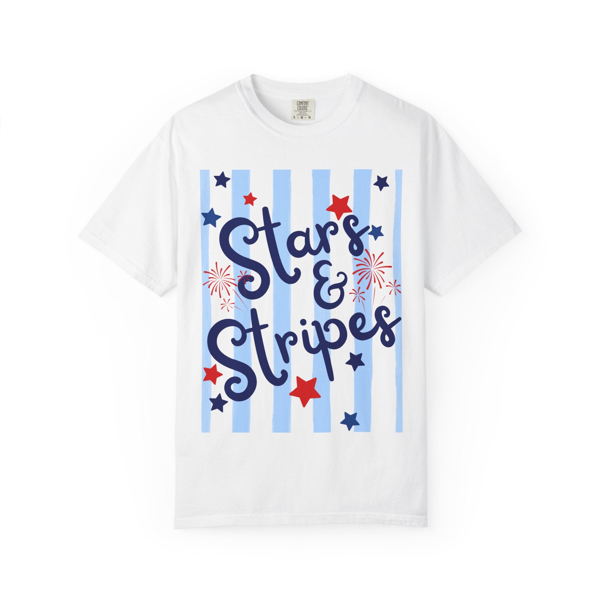 Stars & Stripes T-Shirt — Patriotic Fourth of July Tee