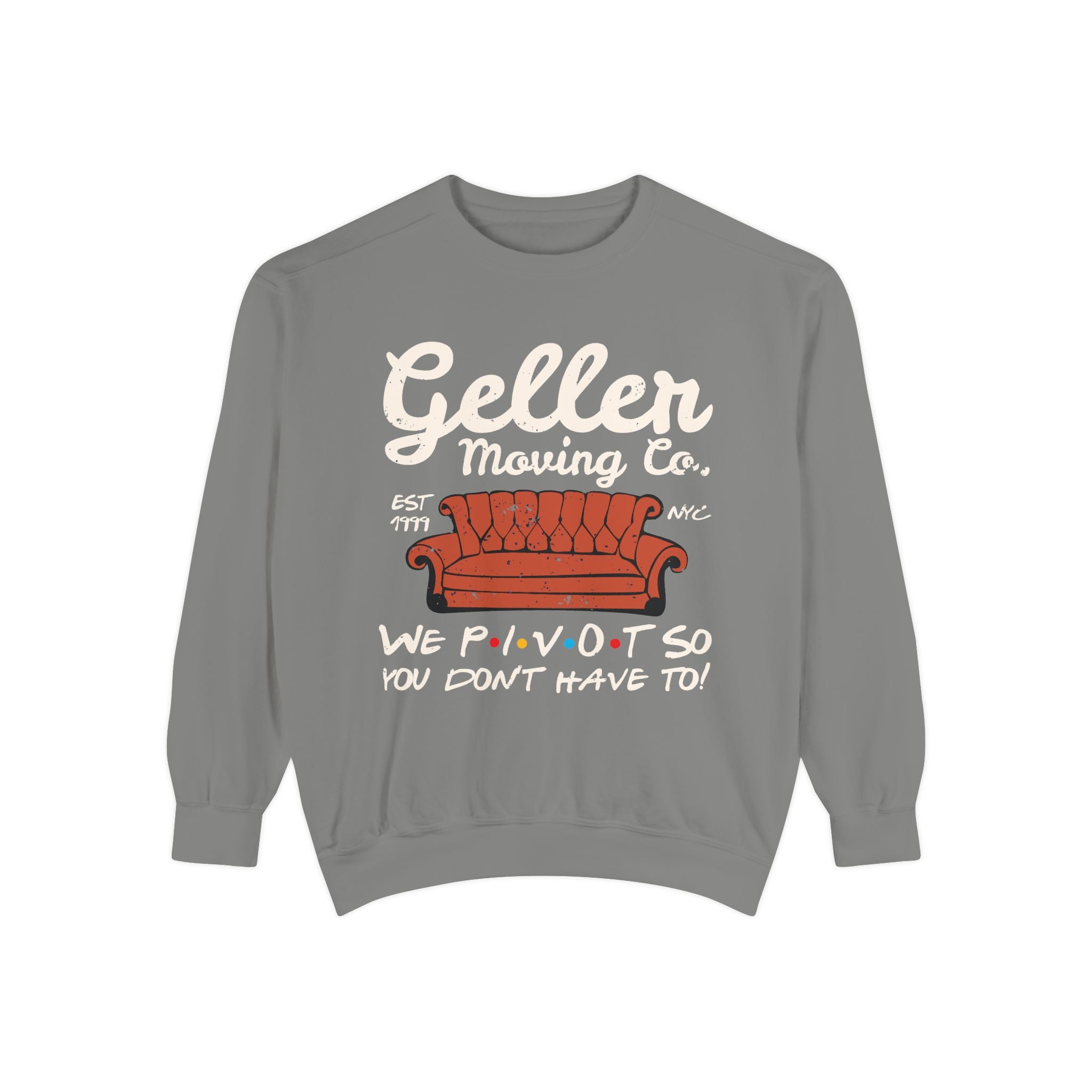 Friends Inspired Geller Moving Co. Pivot Crewneck Sweatshirt