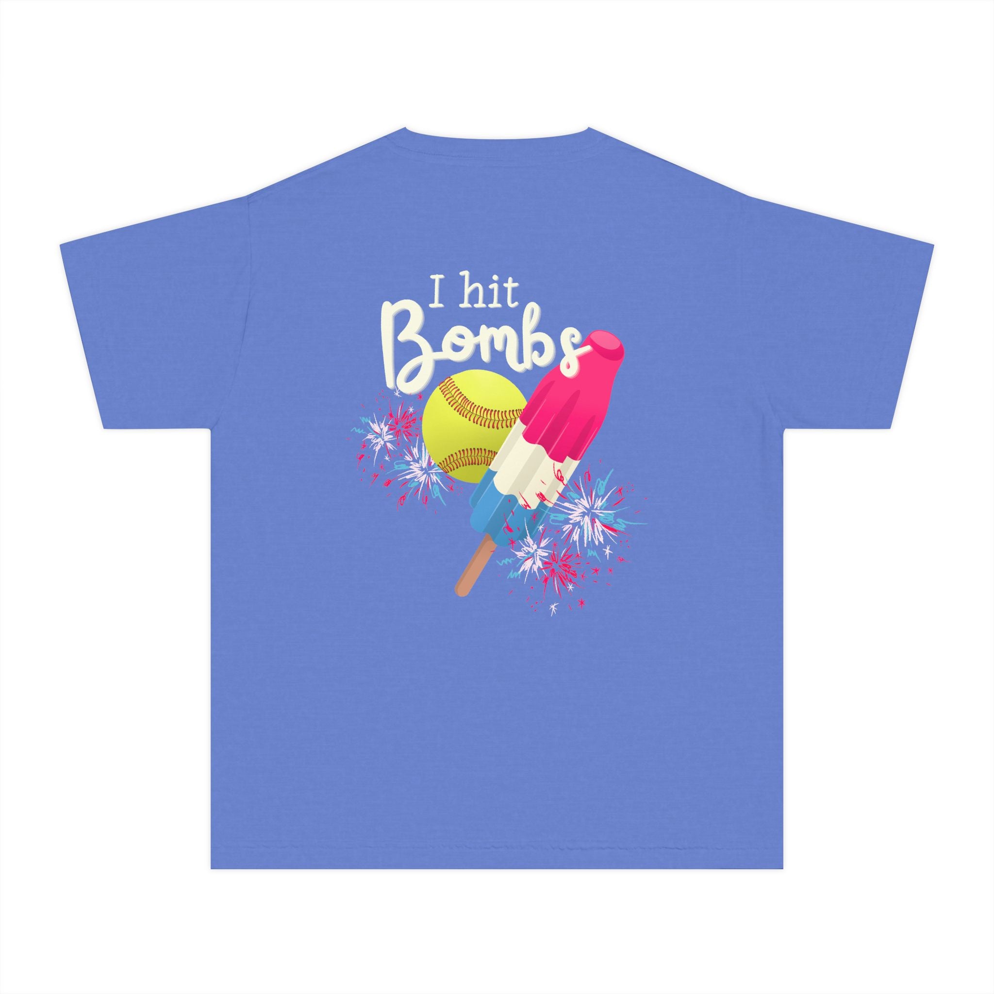 Youth "I Hit Bombs" Popsicle Softball Tee