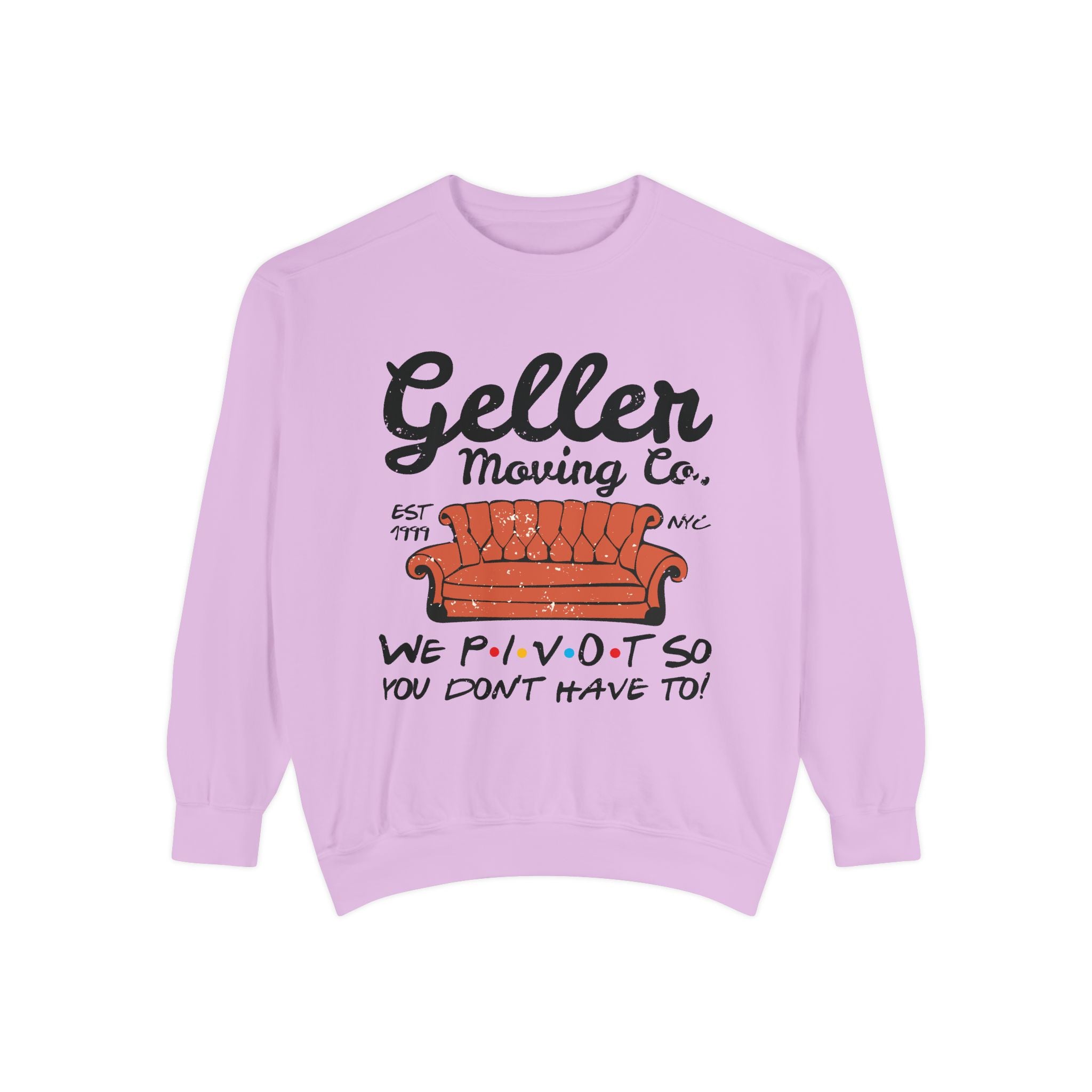 Friends Inspired Geller Moving Co. Pivot Crewneck Sweatshirt