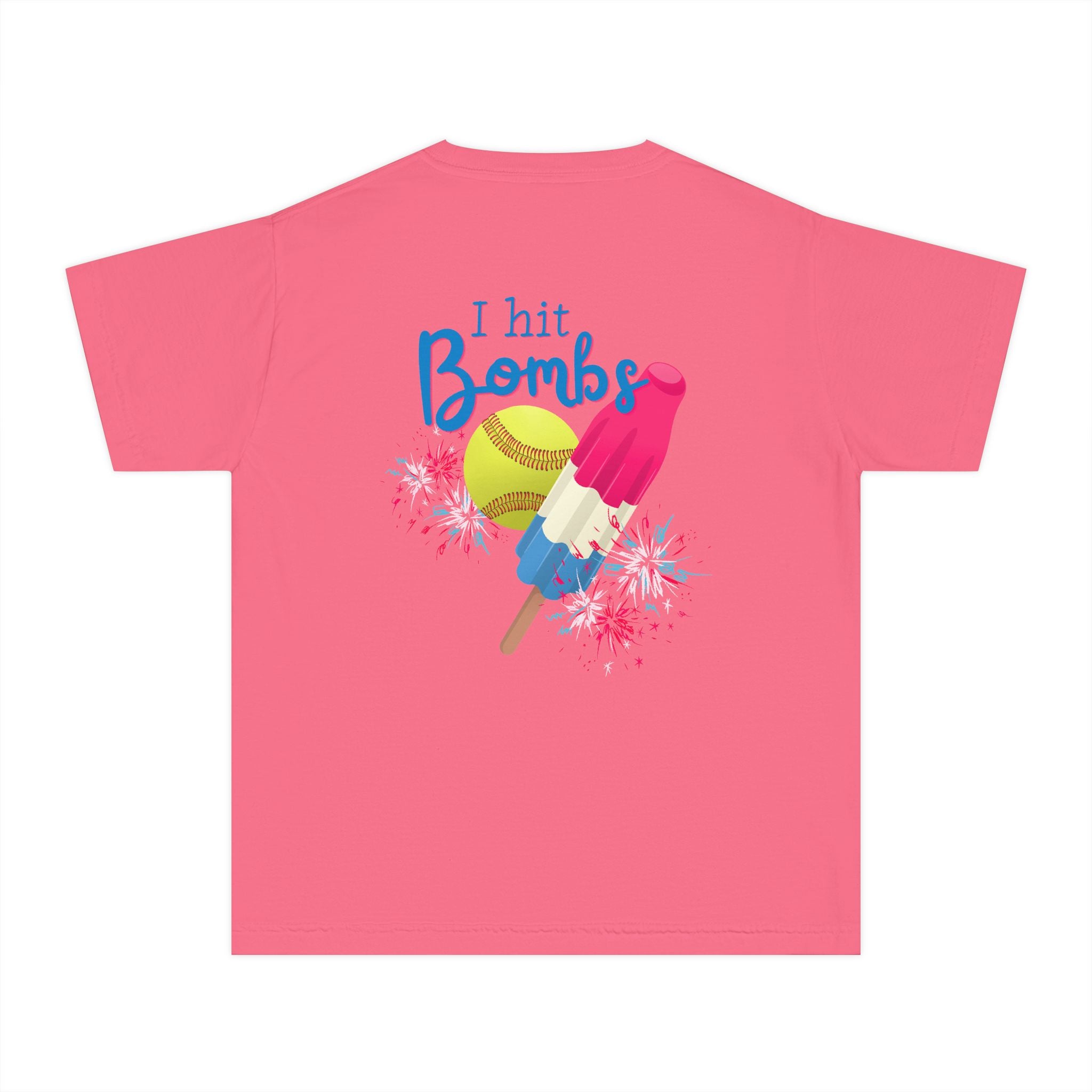 Youth "I Hit Bombs" Popsicle Softball Tee