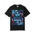 God Bless America Floral Tee