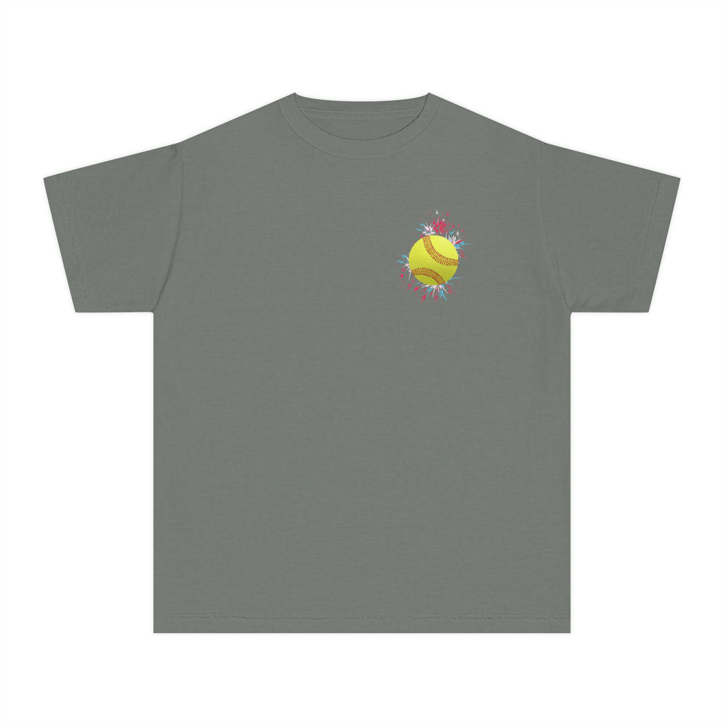 Youth "I Hit Bombs" Popsicle Softball Tee