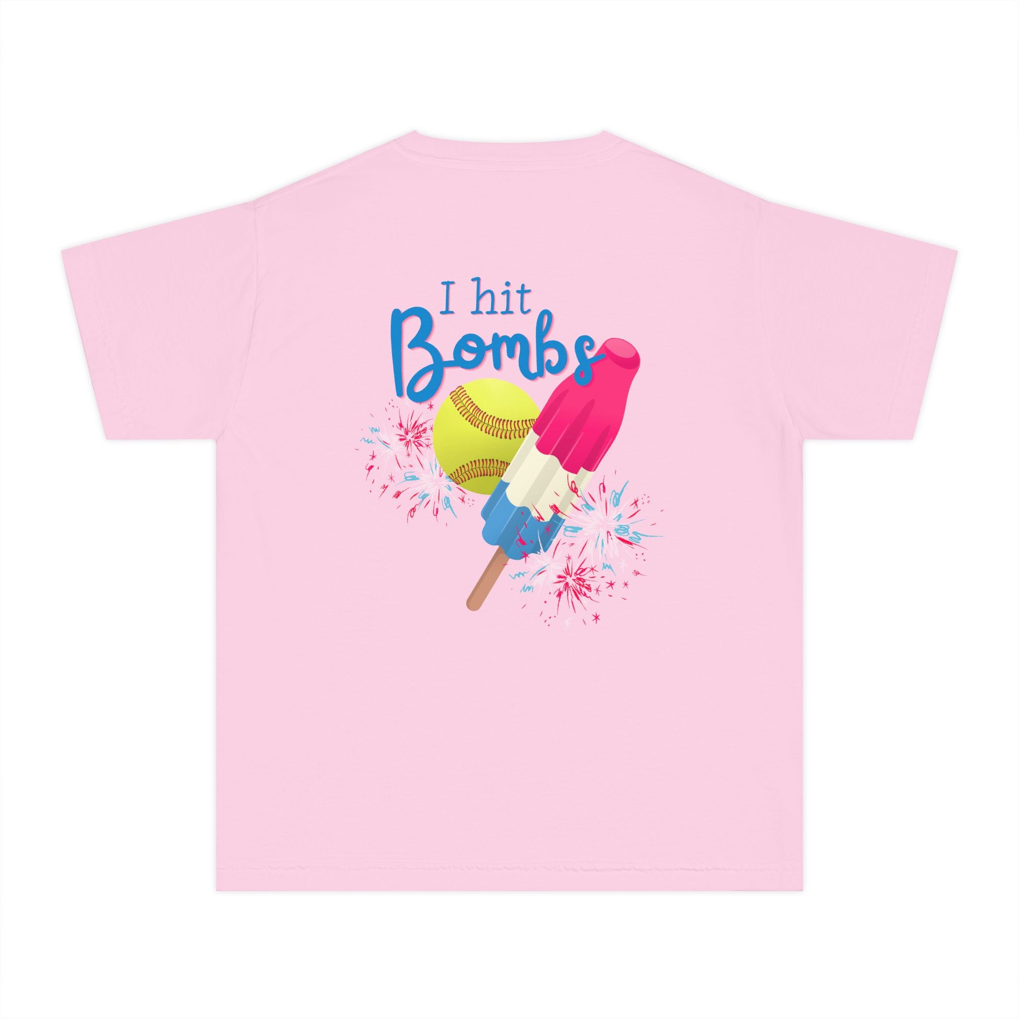 Youth "I Hit Bombs" Popsicle Softball Tee