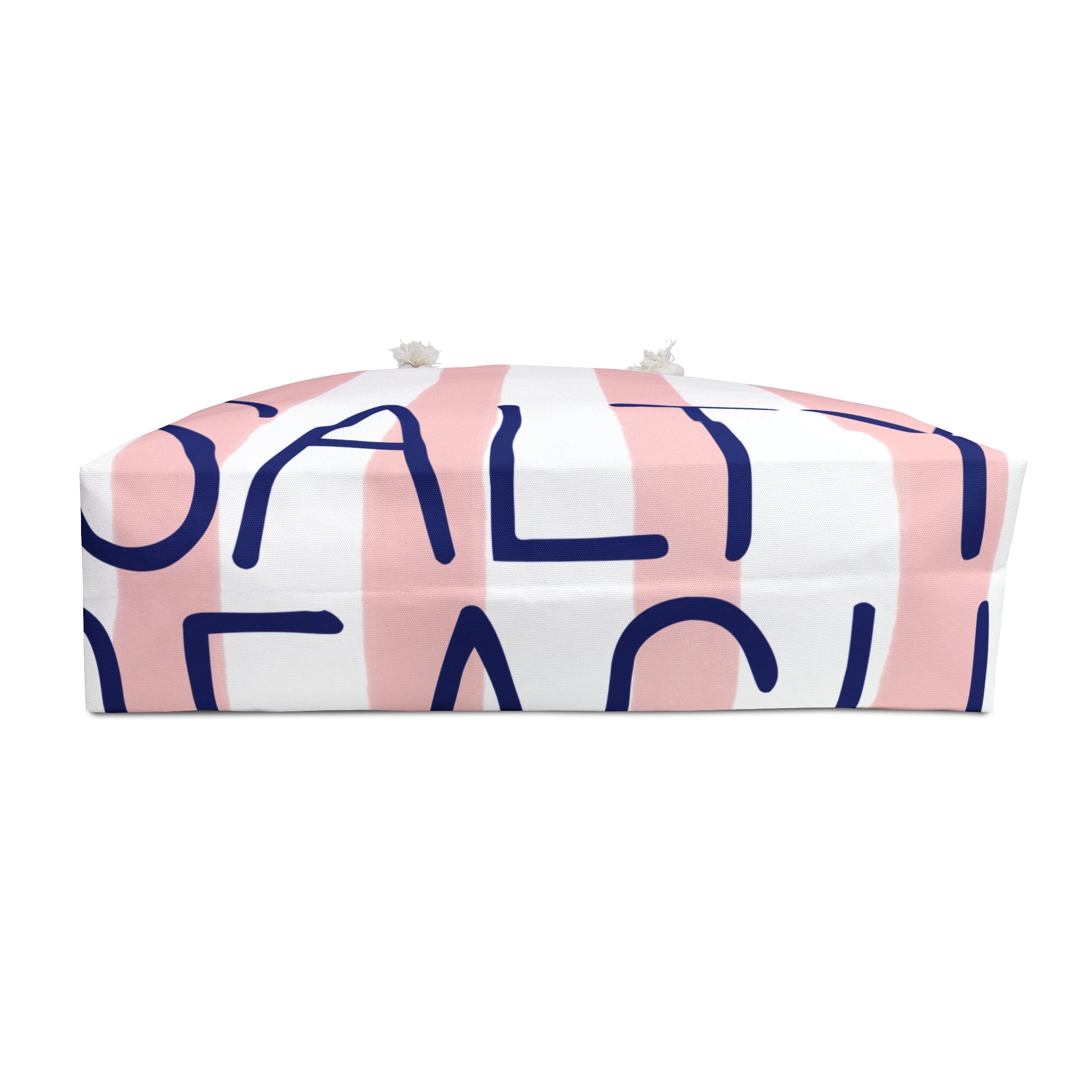 Salty Beach Striped Large Tote