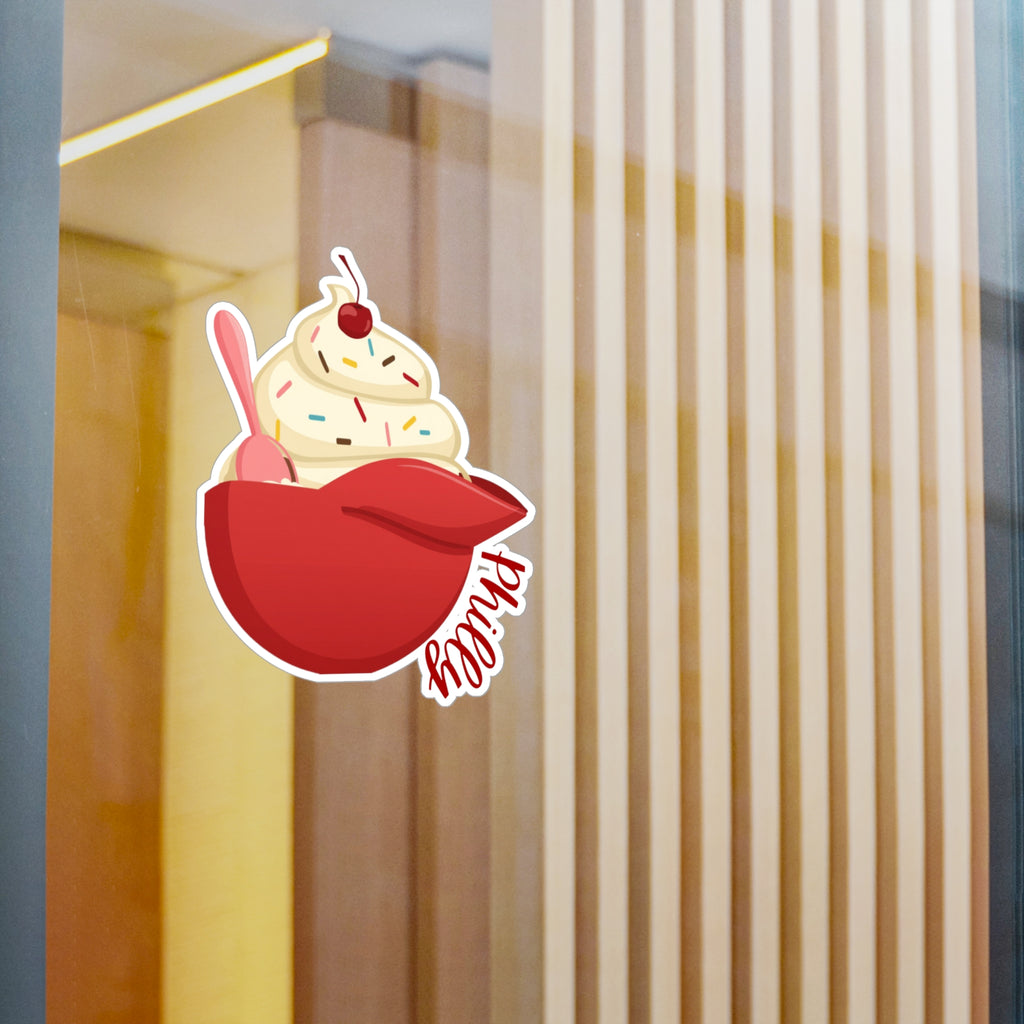 Philly Ice Cream Baseball Helmet- Kiss-Cut Vinyl Decal Sticker