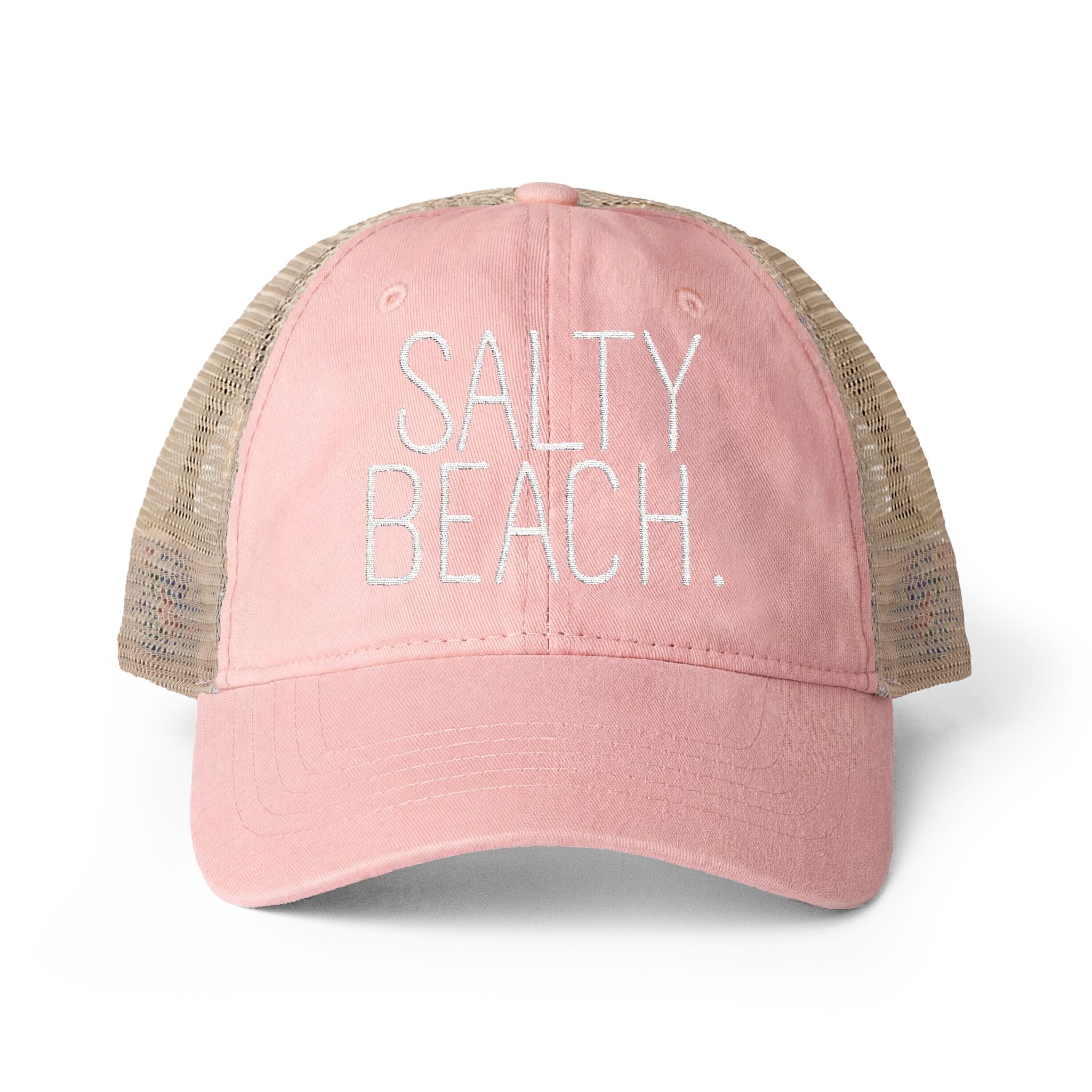 Salty Beach Washed Mesh-Back Cap
