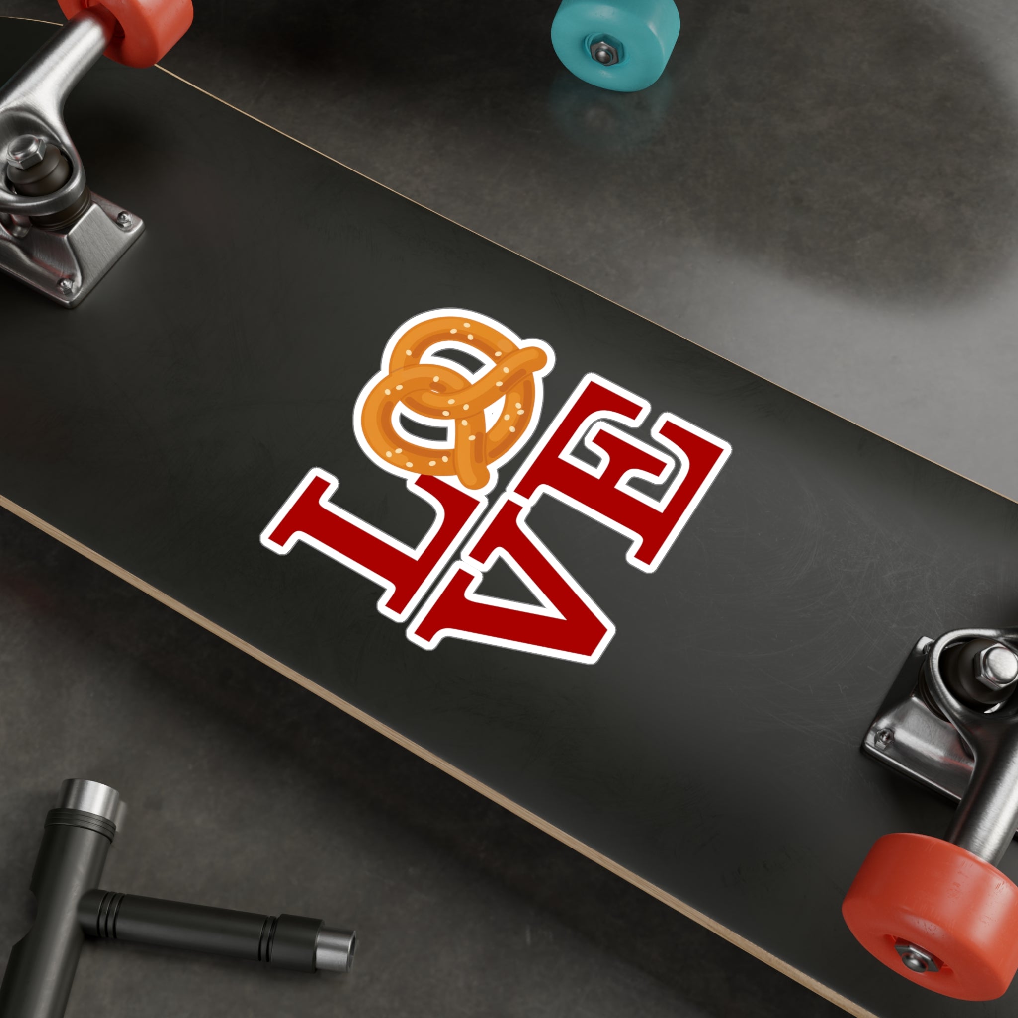 Philly LOVE Pretzel- Kiss-Cut Vinyl Decal Sticker