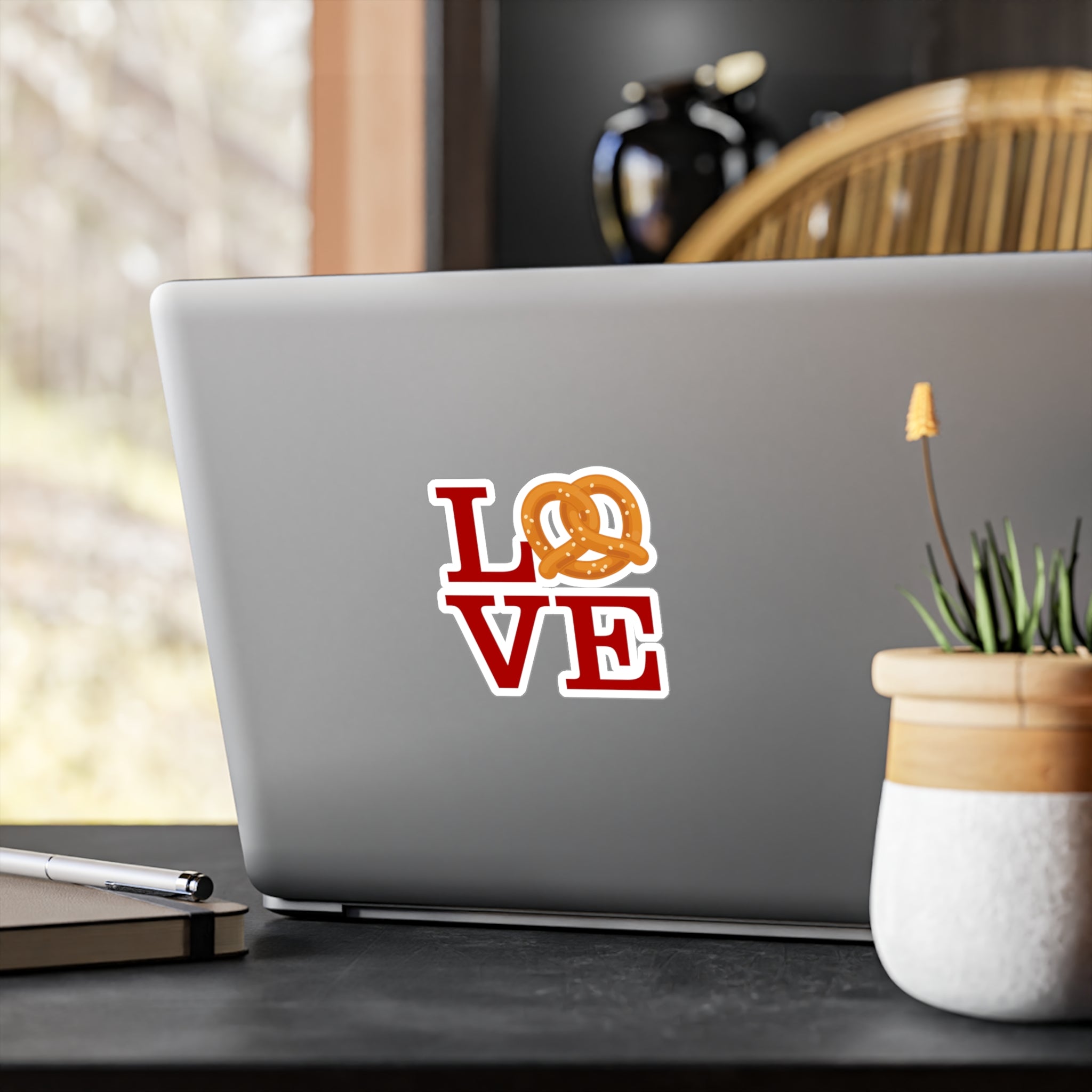 Philly LOVE Pretzel- Kiss-Cut Vinyl Decal Sticker