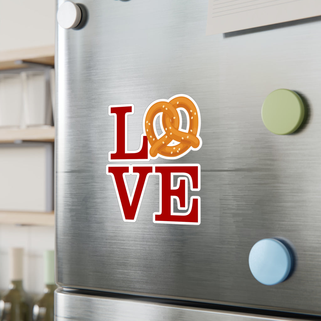 Philly LOVE Pretzel- Kiss-Cut Vinyl Decal Sticker