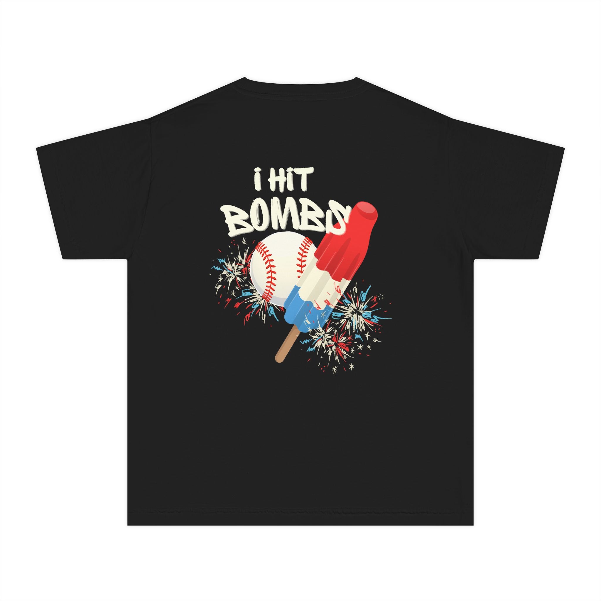 Youth "I Hit Bombs" Popsicle Baseball Tee
