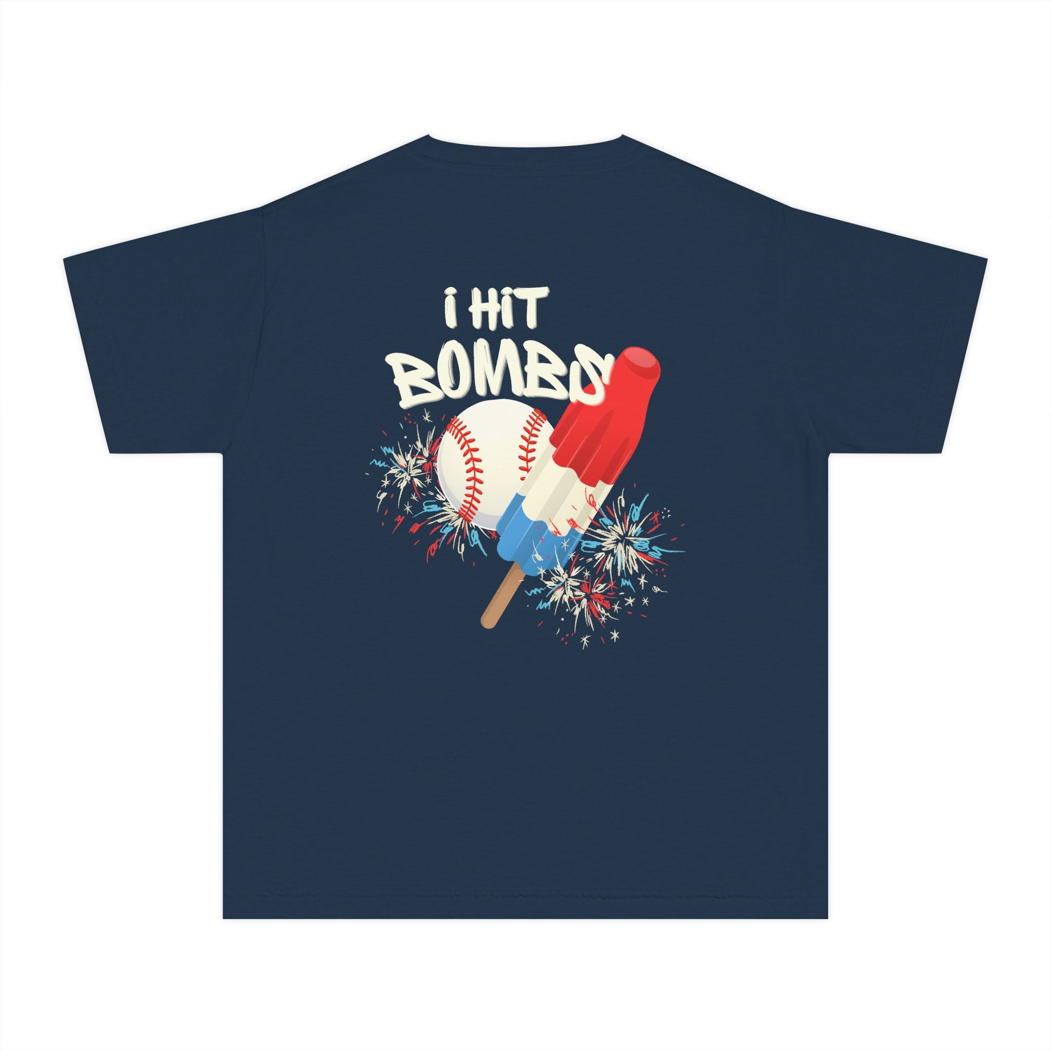 Youth "I Hit Bombs" Popsicle Baseball Tee