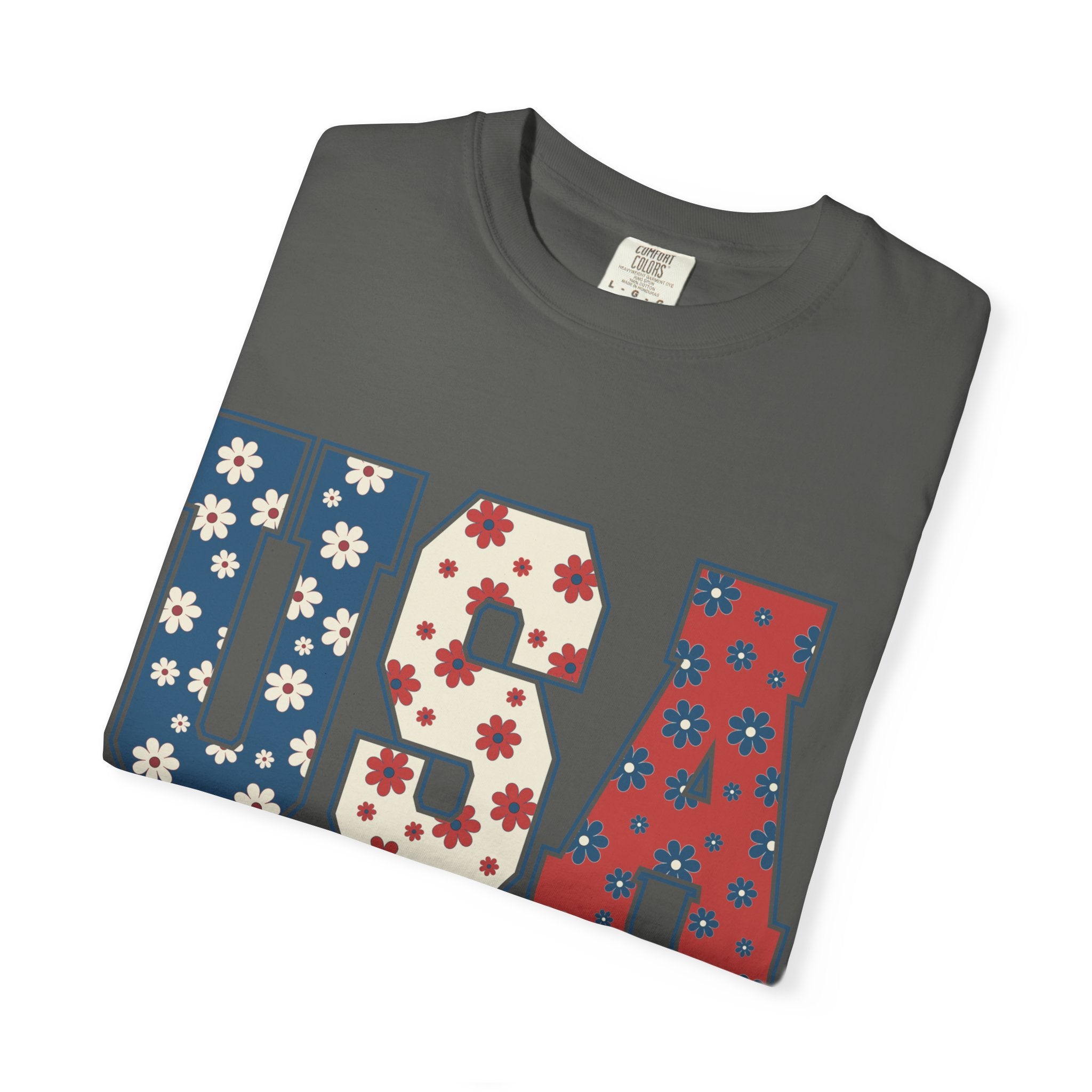 USA Floral Tee