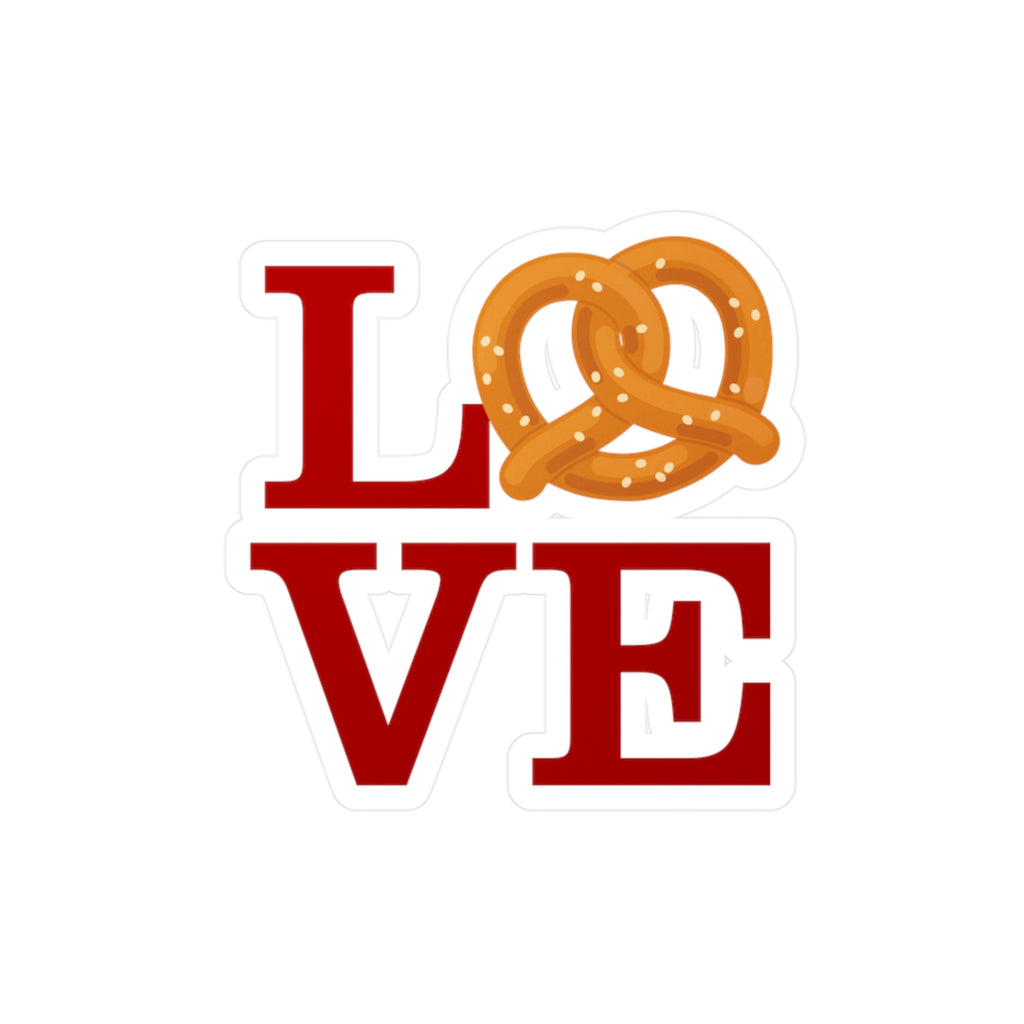 Philly LOVE Pretzel- Kiss-Cut Vinyl Decal Sticker