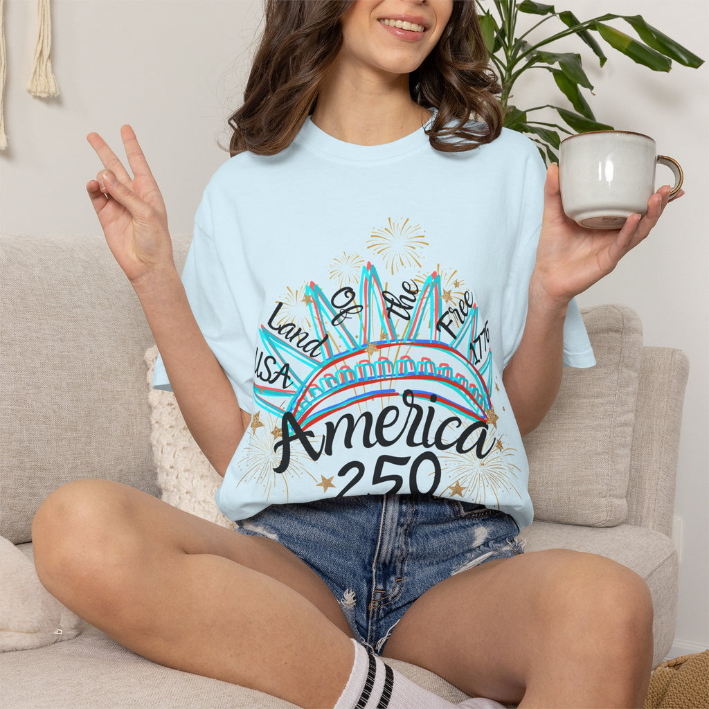 Lady Liberty America 250 Tee