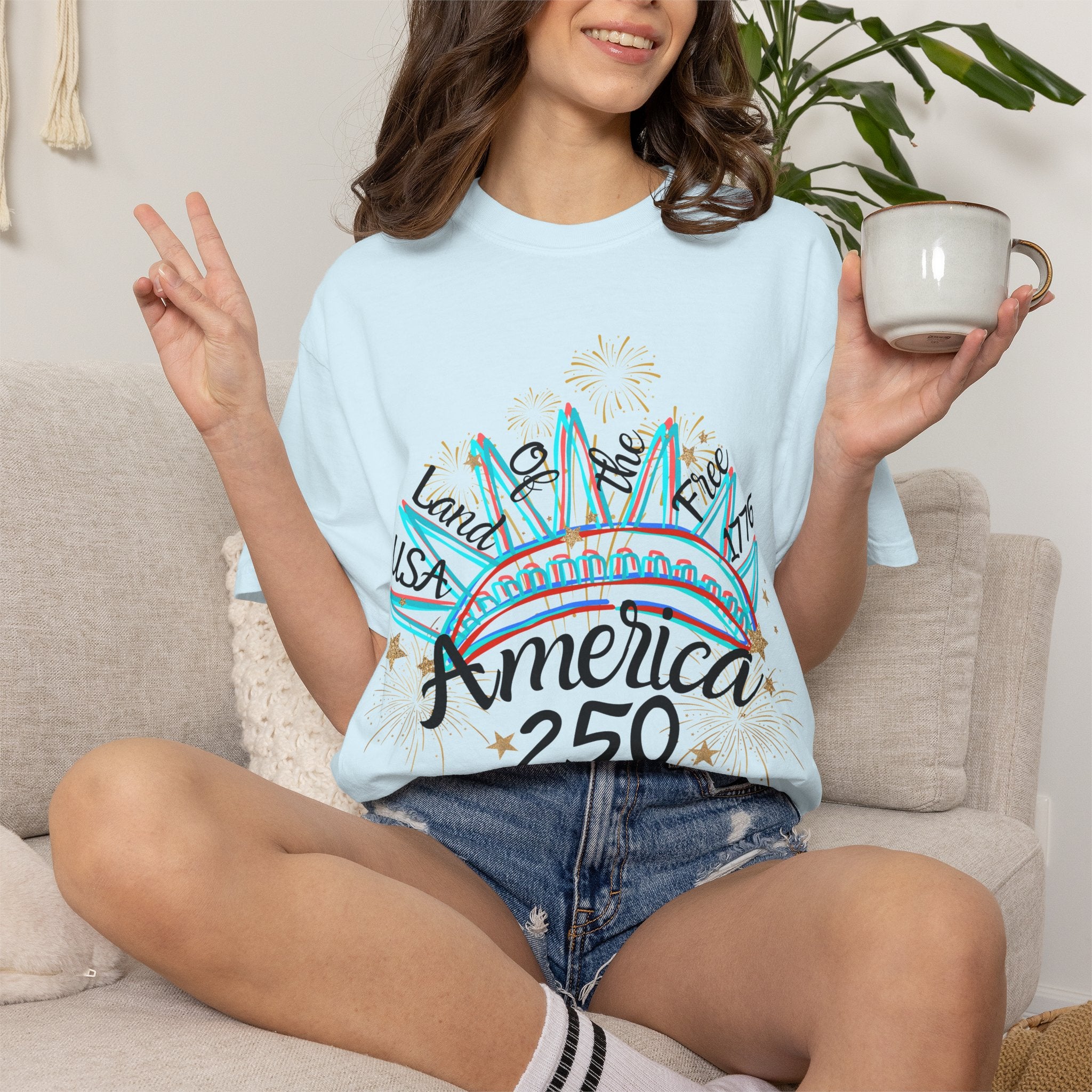 Lady Liberty America 250 Tee