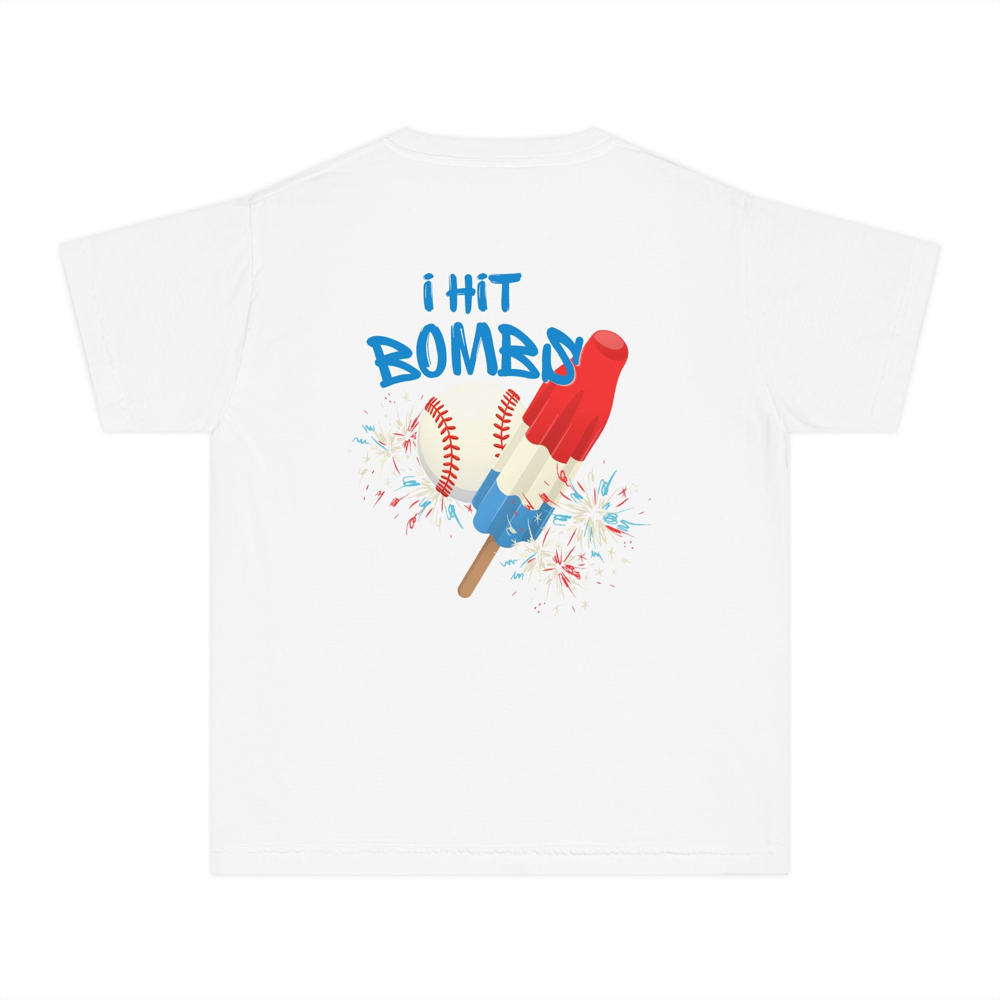 Youth "I Hit Bombs" Popsicle Baseball Tee